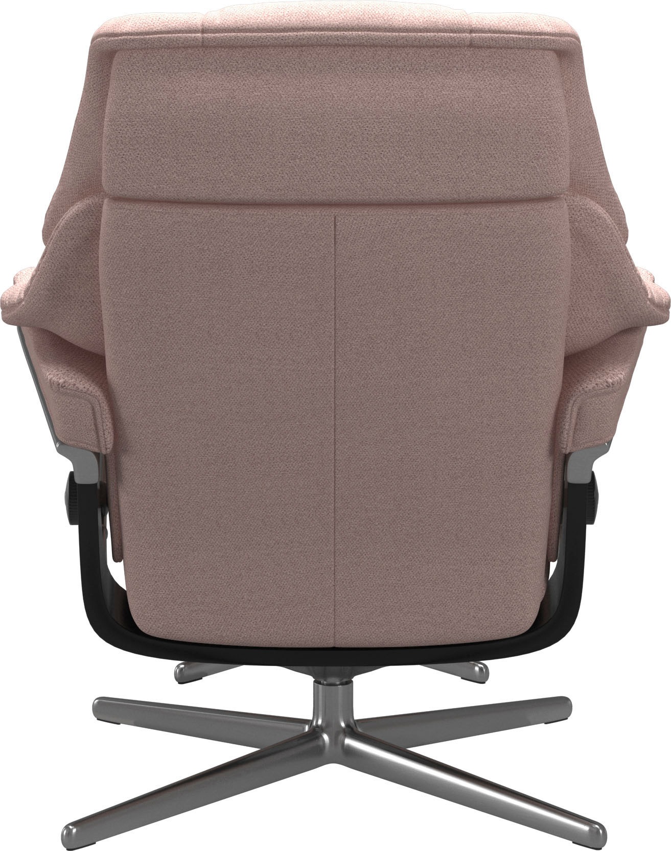 Stressless® Relaxsessel »Reno«, (Set, Relaxsessel mit Hocker), mit Hocker, mit Cross Base, Größe S, M & L, Holzakzent Schwarz