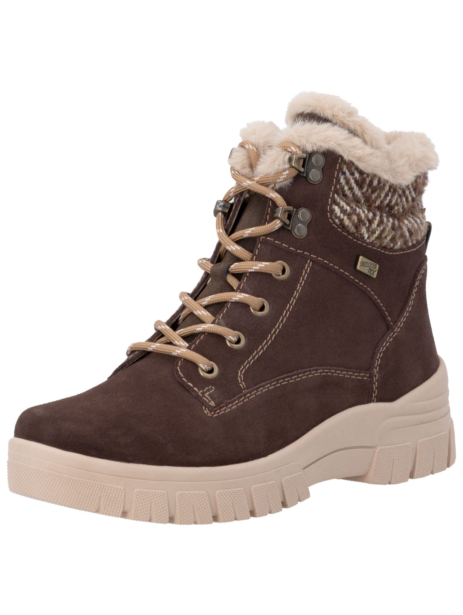 Remonte Schnürstiefelette "Remonte Stiefelette Veloursleder"