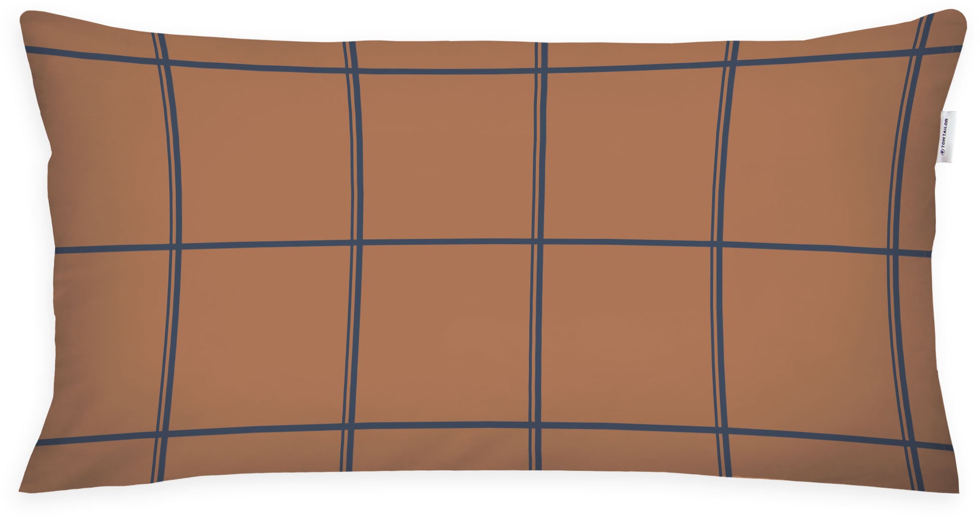 TOM TAILOR HOME Kissenhülle »new bedroom, LARGE CHECK, 40x40cm oder 40x80cm«, (1 St.), mit farbigem Markenreißverschluss