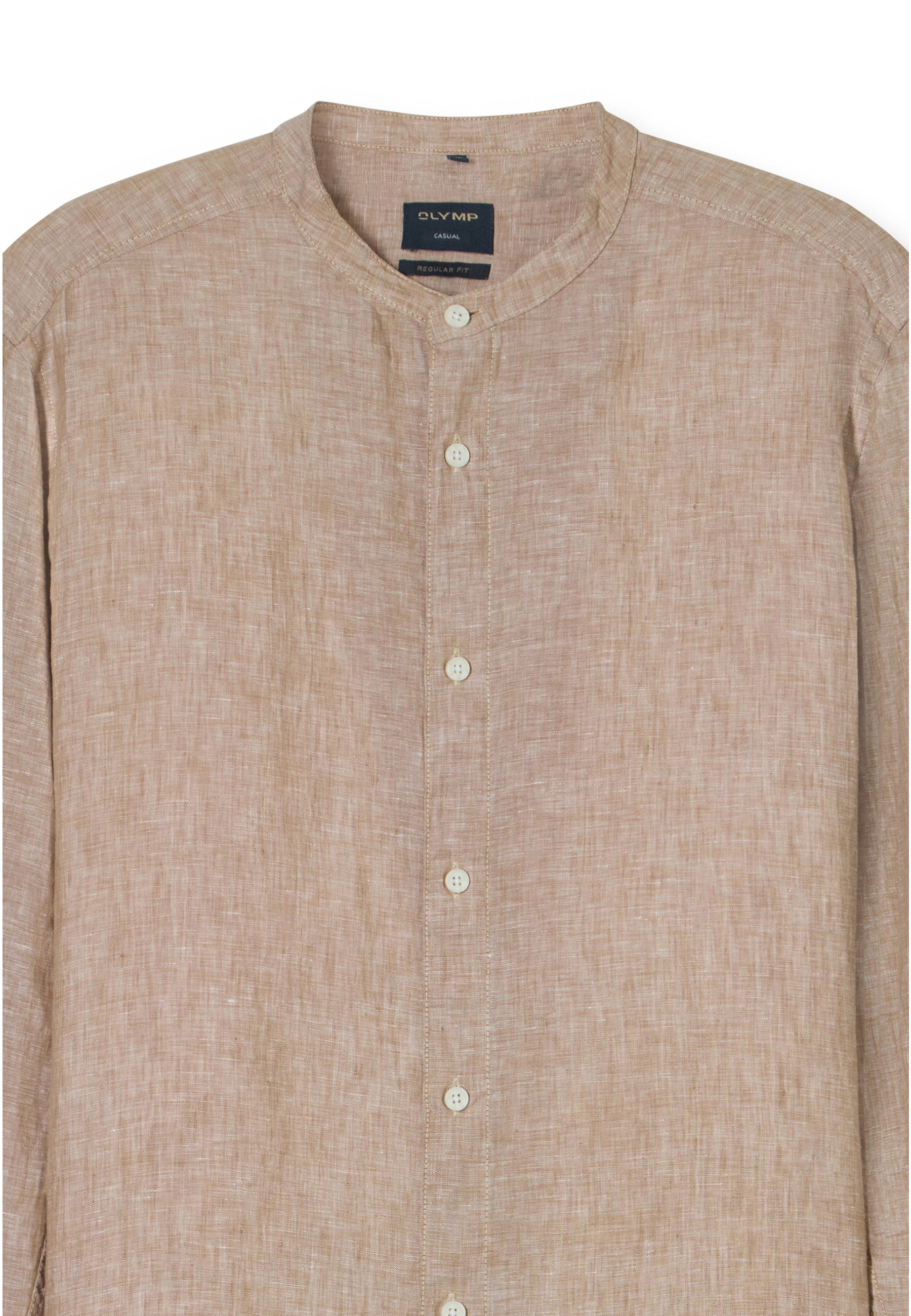 OLYMP Langarmhemd »OLYMP Casual, regular fit, Stehkragen«