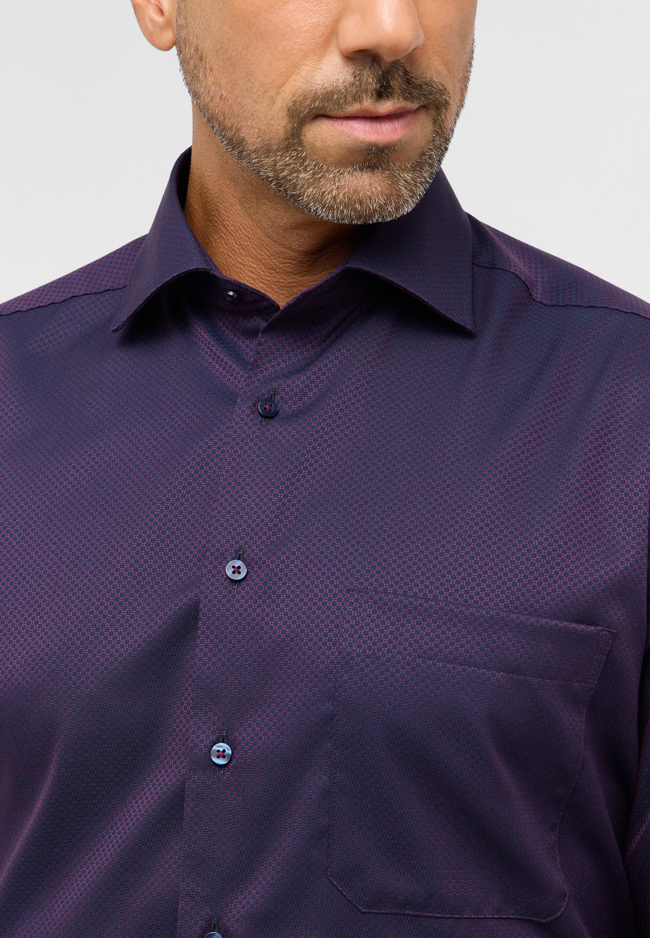 Thumbnail - Eterna Langarmhemd "COMFORT FIT" NON IRON (bügelfrei)