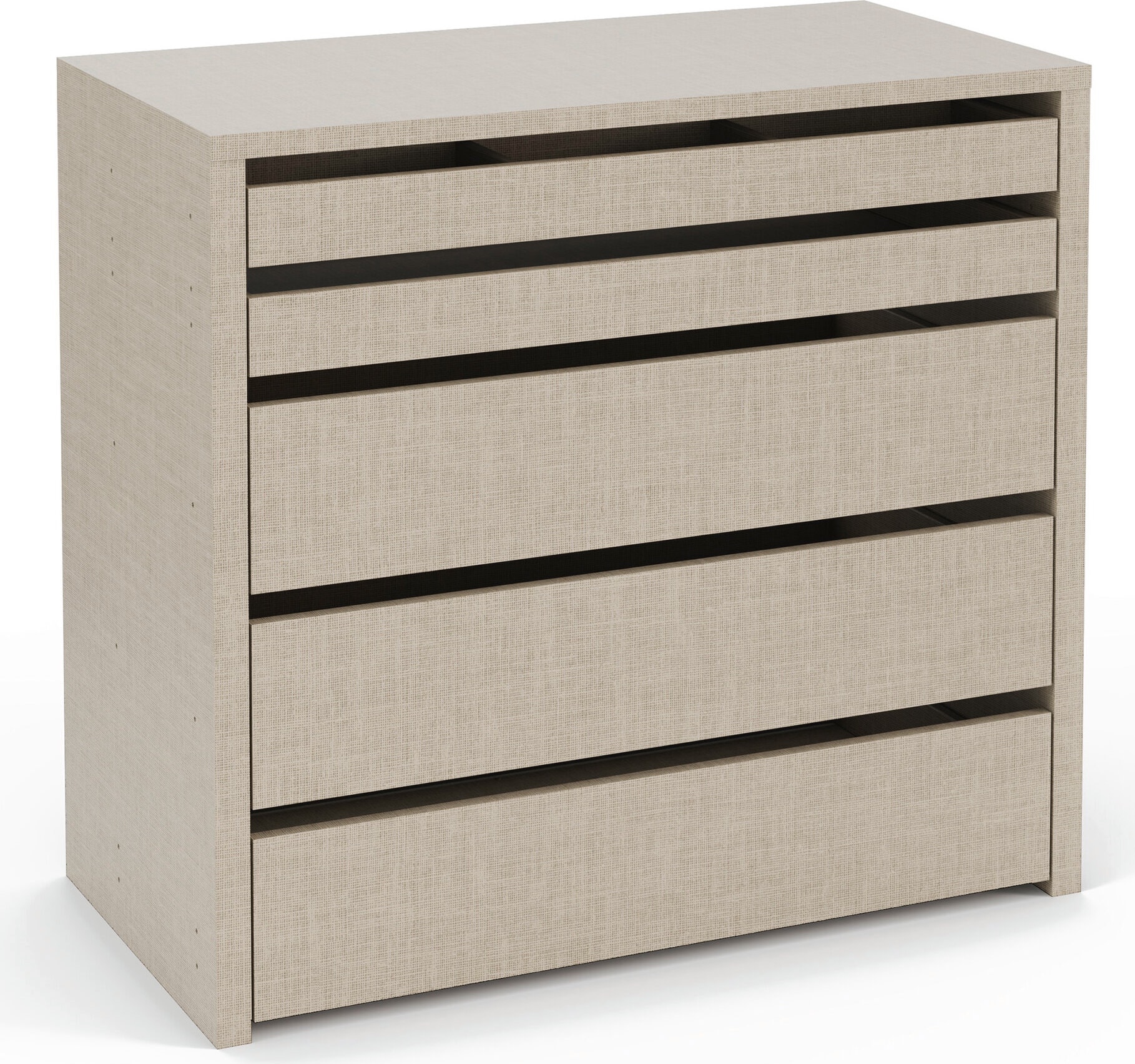 rauch Schubladeneinsatz "Zubehör für Rauch-Schränke Garderobe Kleiderschrank Schrank" mit 5 Schubladen, Breite 88 cm, Tiefe 45 cm, MADE IN GERMANY