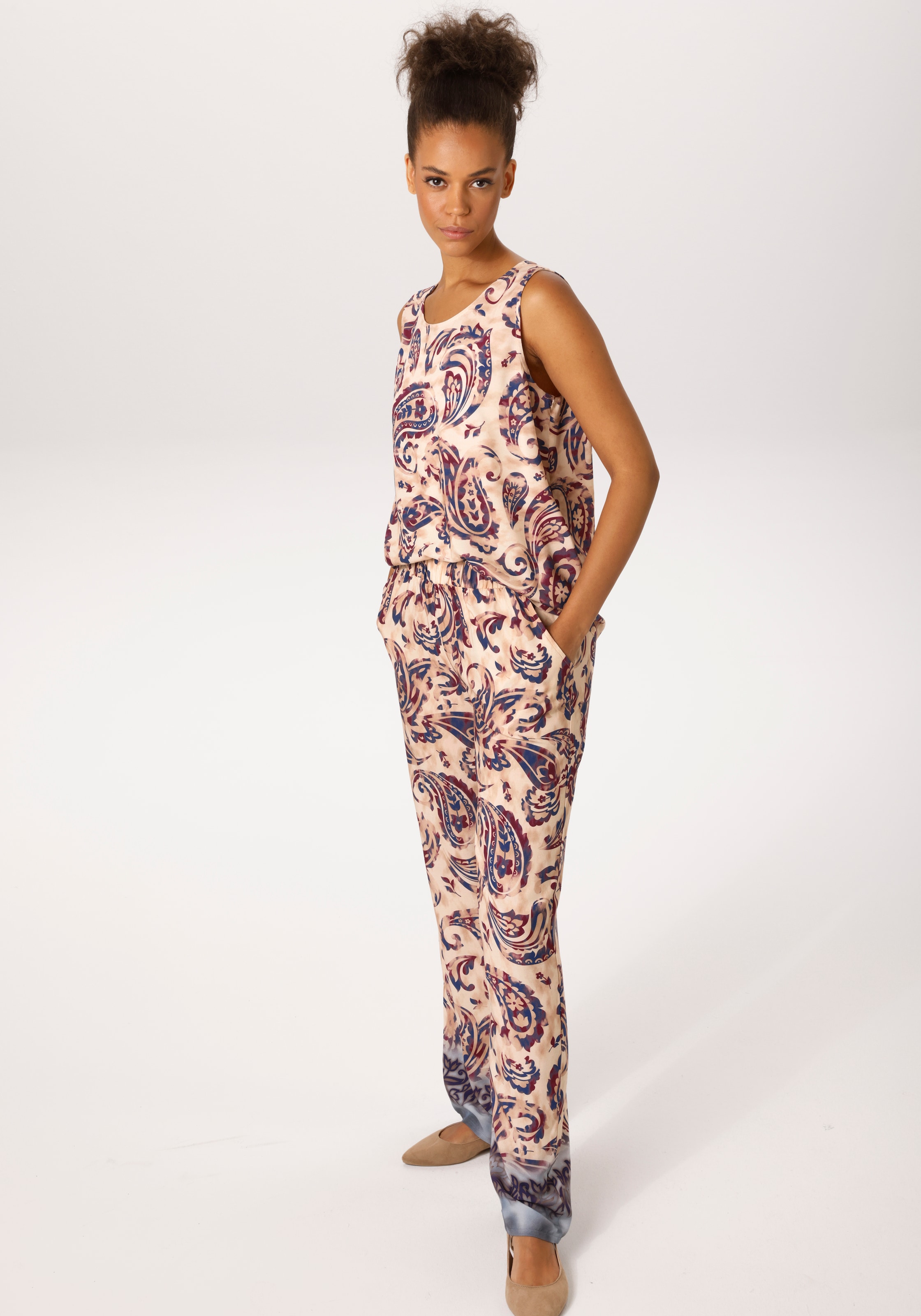 Aniston CASUAL Blusentop mit trendigem Paisley-Muster - jedes Teil ein Unikat - NEUE KOLLEKTION