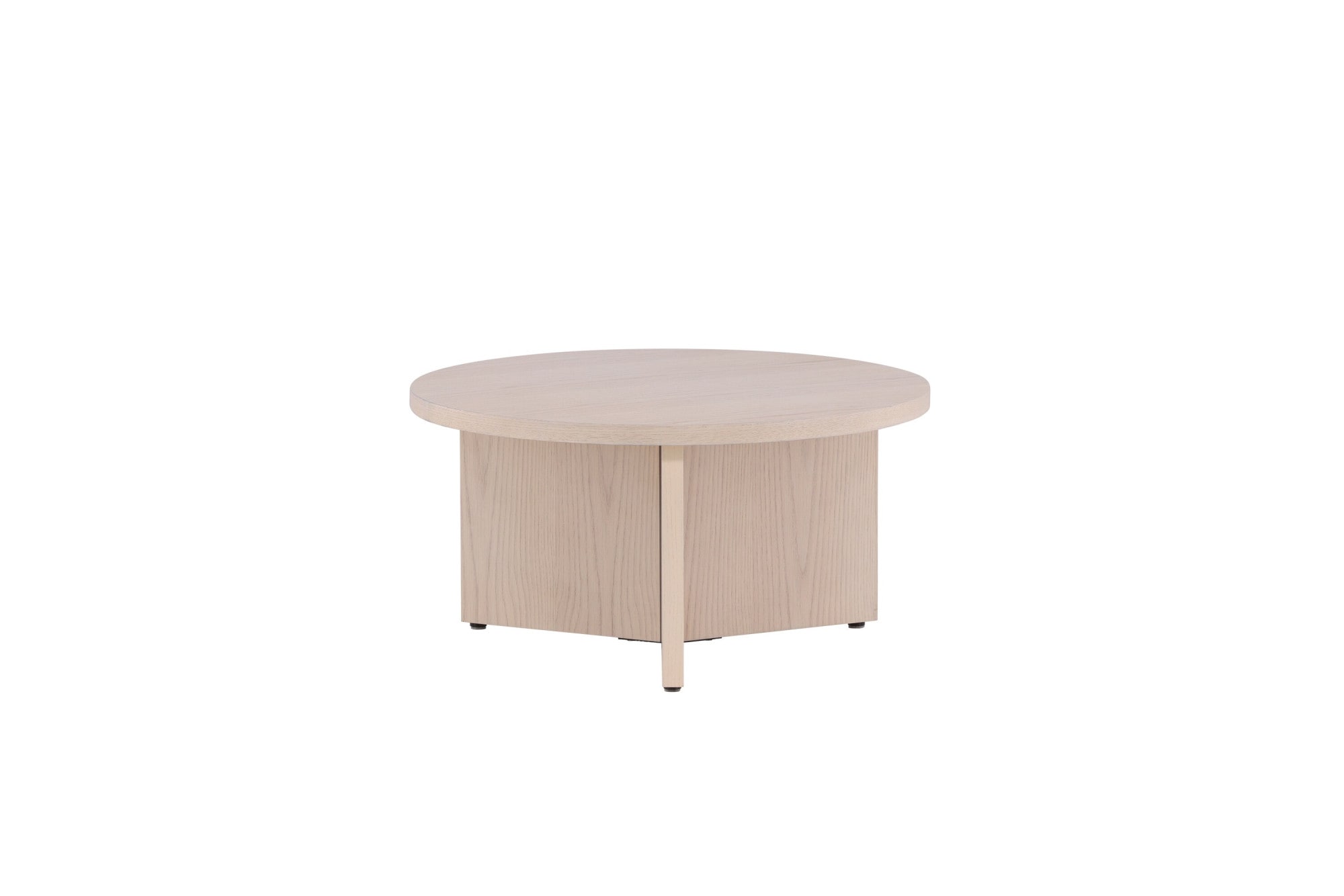 Venture Home Couchtisch »Saltö, runder Couchtisch in Holzfurnier-Optik, Ø 85 cm« Sofatisch, Furnier, rund, gepflegt, behaglich, edel