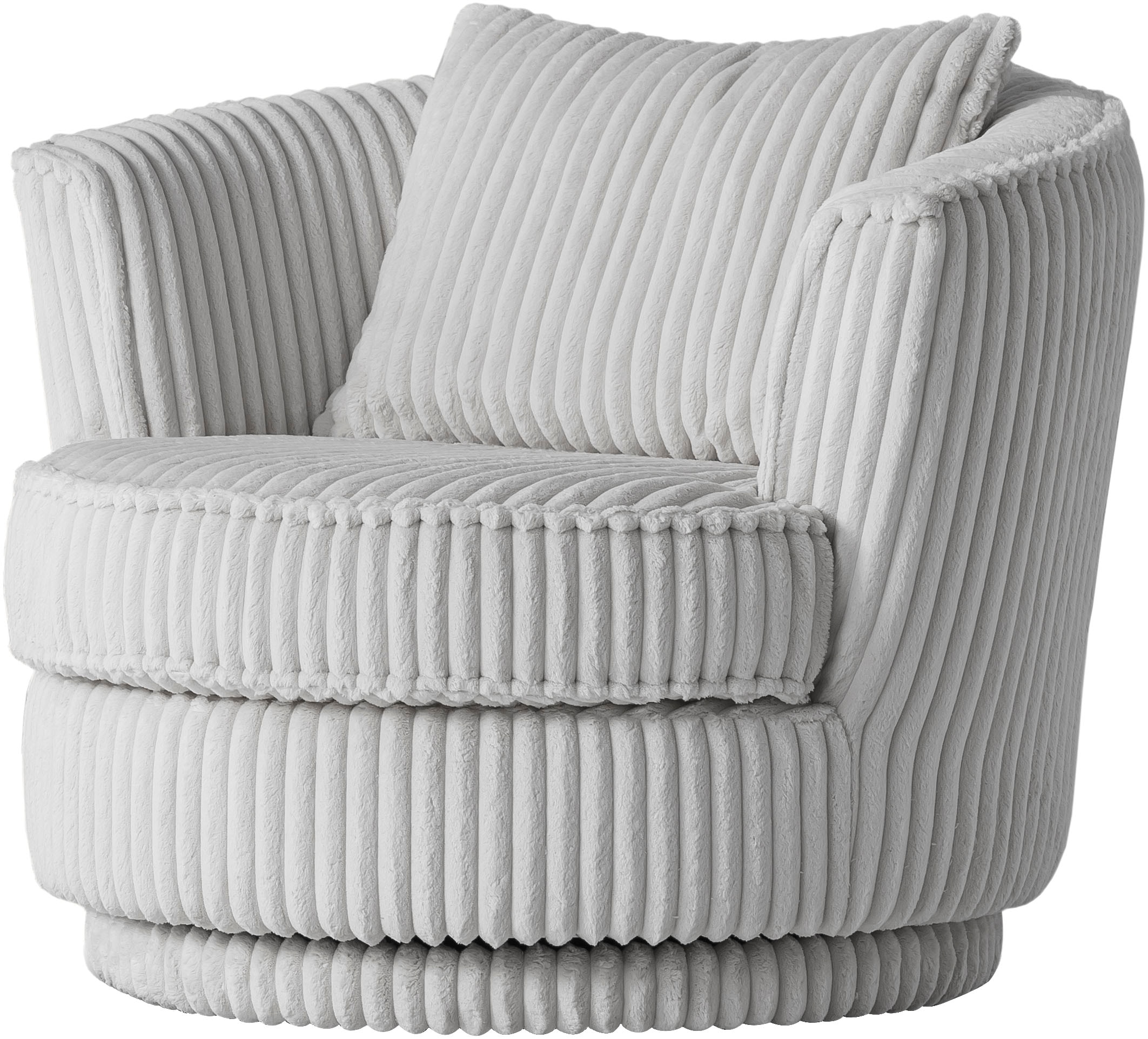 Leonique Drehsessel »MAISIE, Lese-Sessel, Love Seat,«, trendige Stoffe MEGA CORD und Web-Velours, 360 Grad drehbar