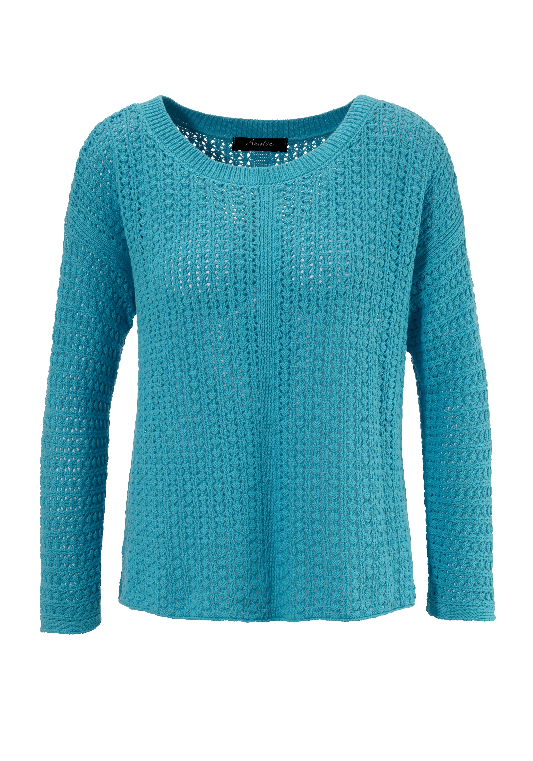 Aniston CASUAL Strickpullover, mit ausdrucksvollem Ajour-Muster - NEUE KOLLEKTION