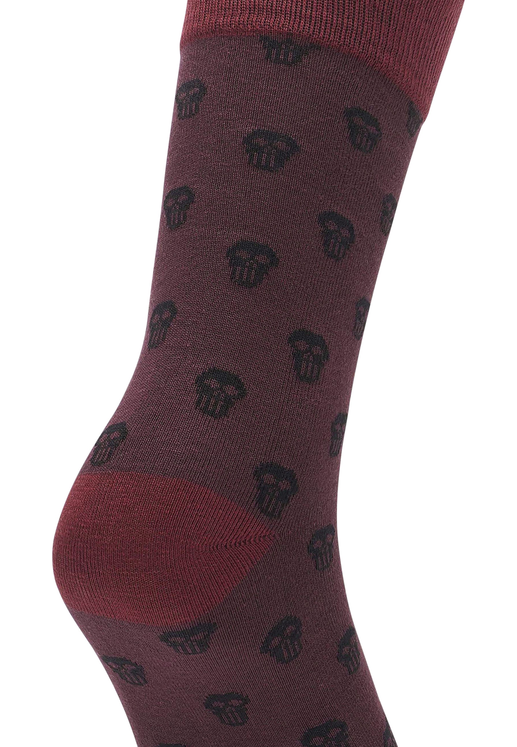 URBAN CLASSICS Basicsocken »Urban Classics Unisex Skull Allover 2-Pack« 1 Paar tlg.