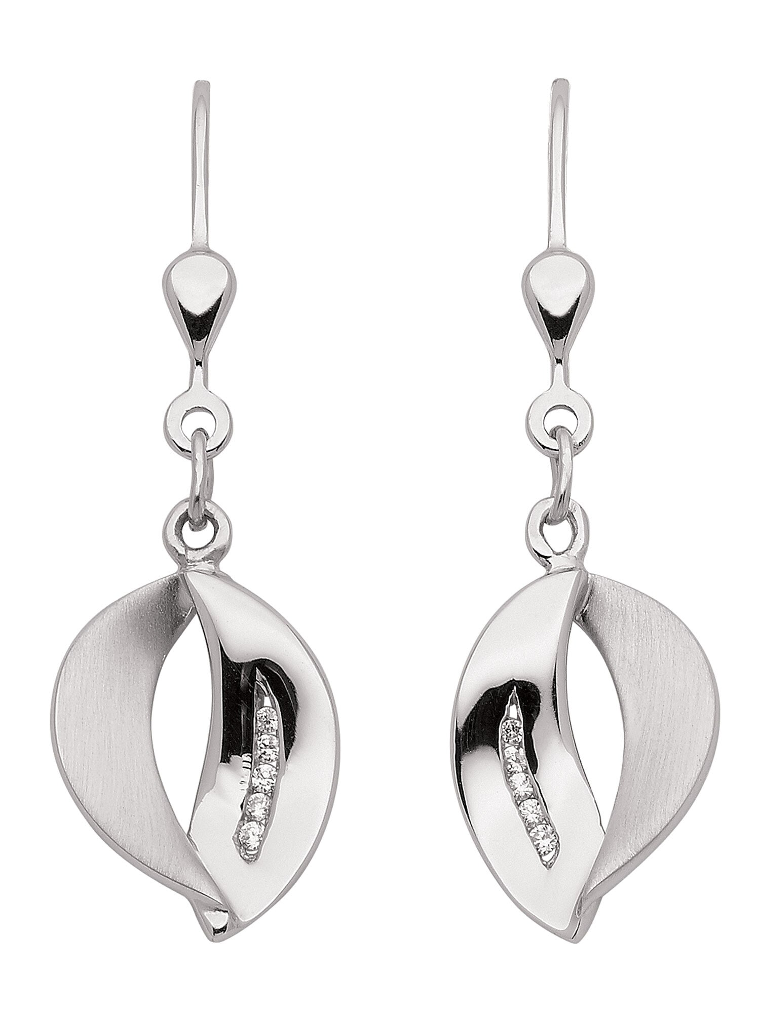 Zirkonia Ohrhänger«, Damen Paar | Ohrringe Silberschmuck Ohrhänger Adelia´s bestellen für mit »925 Silber BAUR
