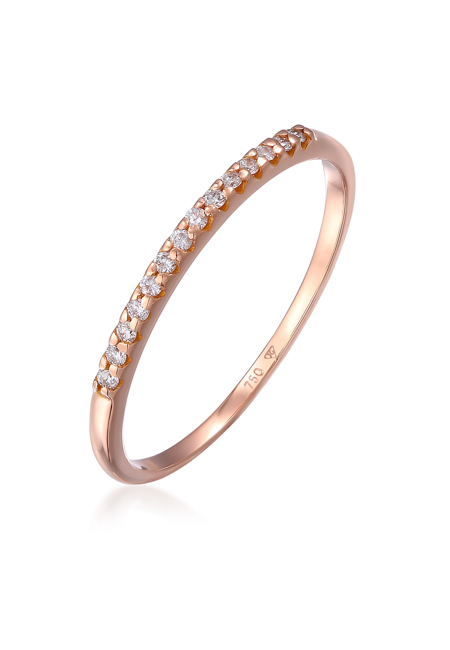 Verlobungsring »Verlobung Diamanten (0.07 ct.) Edel 750 Roségold«