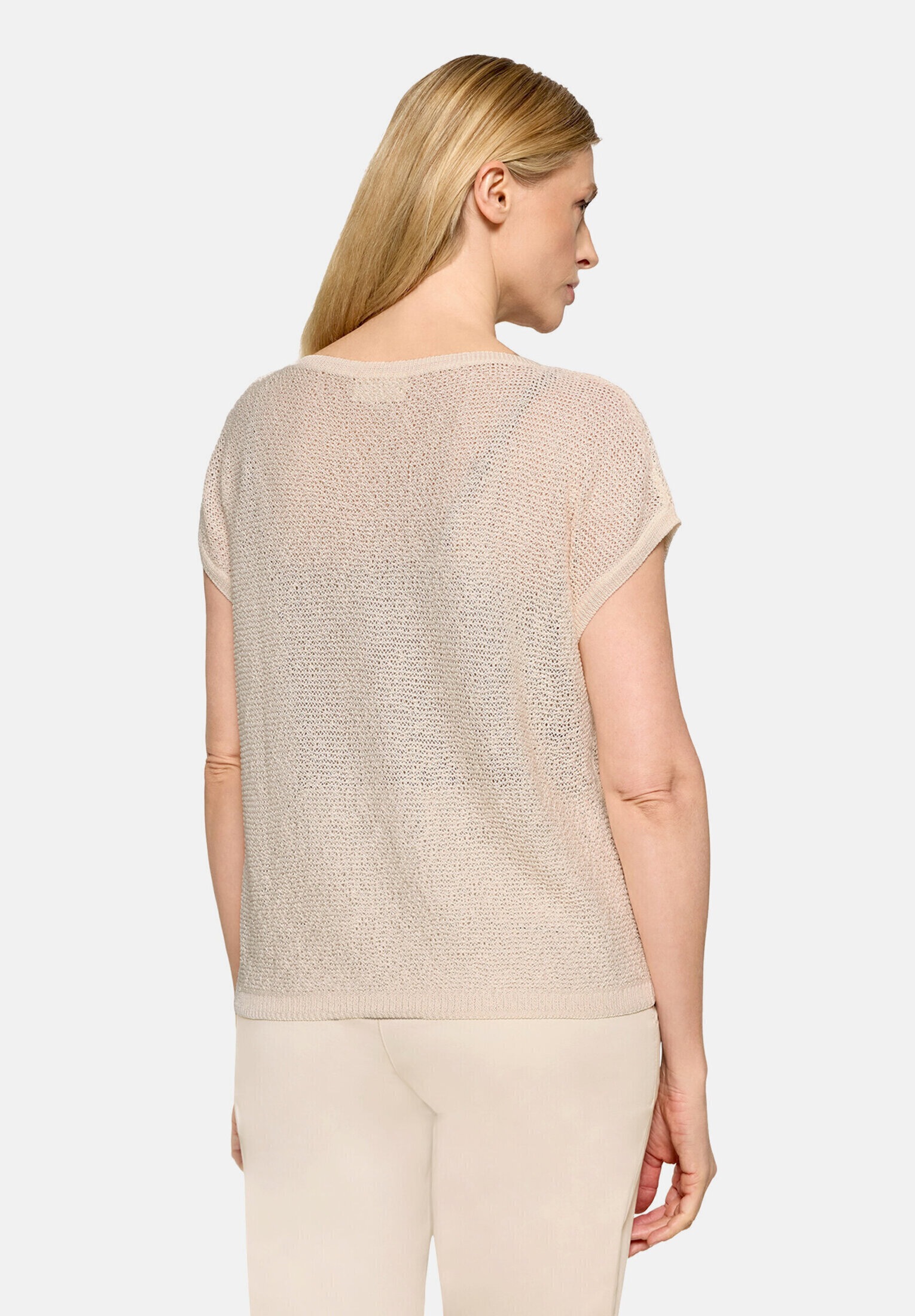 Cartoon Stricktop »Damen mit Rundhalsausschnitt«