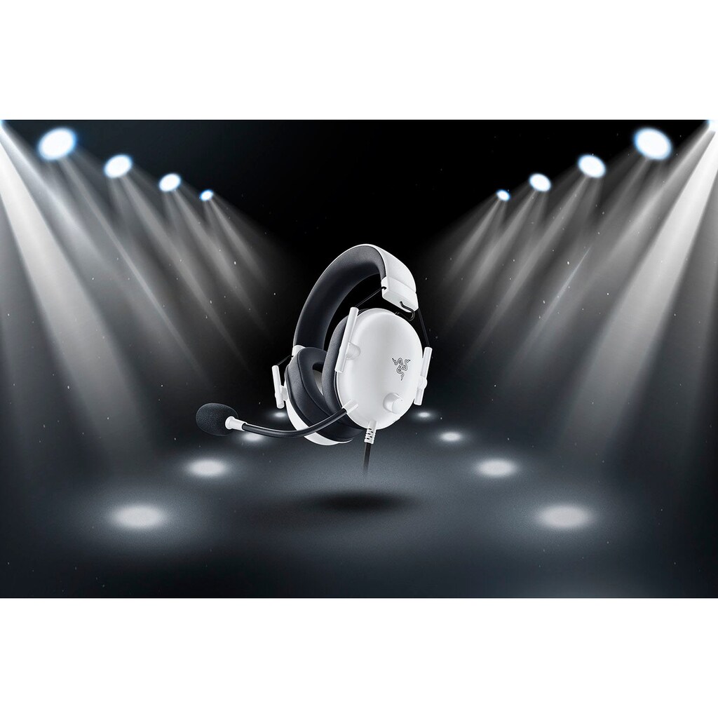 RAZER Gaming-Headset »BlackShark V2 X - Weiß«, Rauschunterdrückung-Mikrofon abnehmbar
