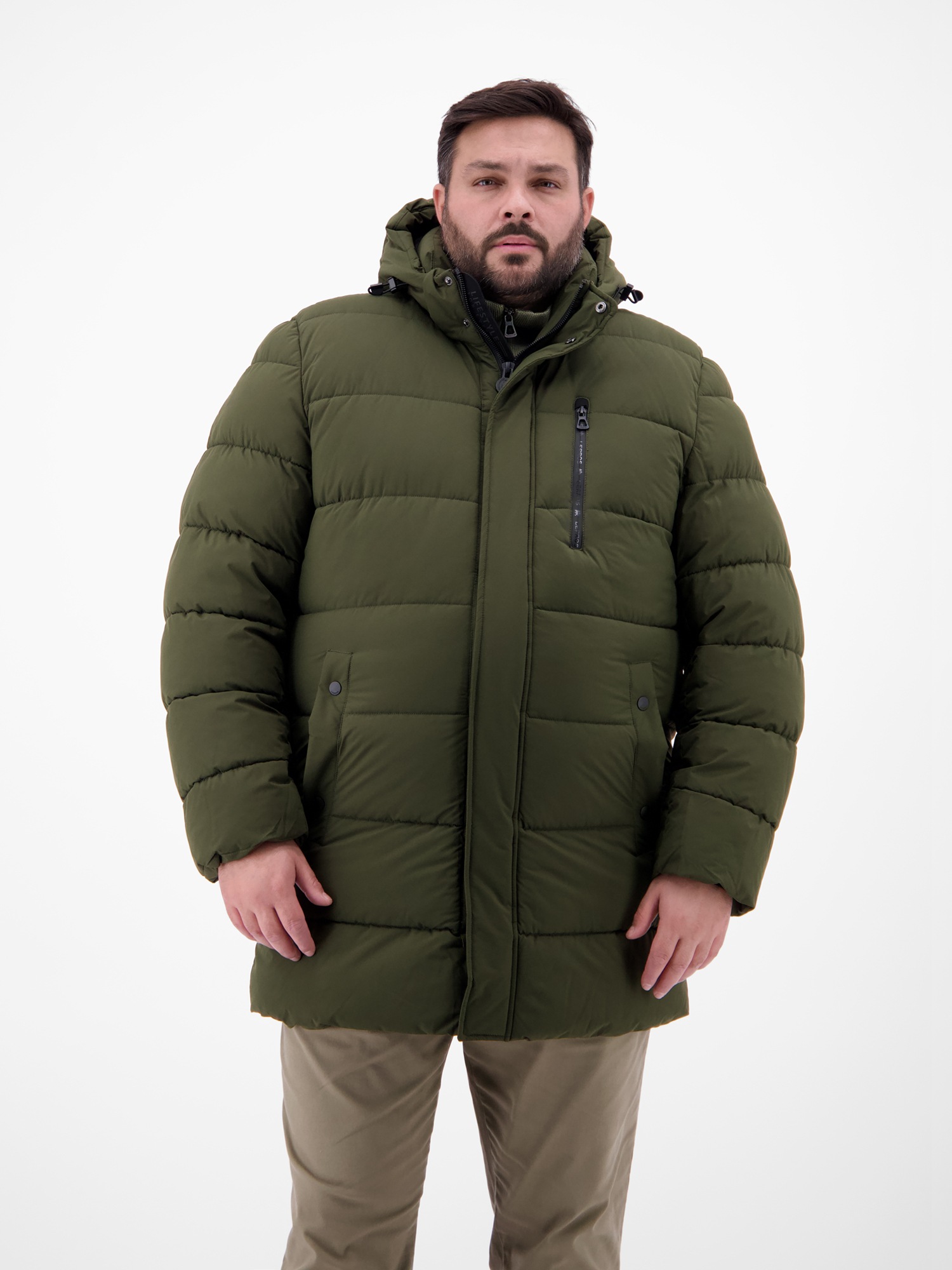 LERROS Winterjacke "LERROS Herren Steppjacke in Großen Größen" mit Kapuze W günstig online kaufen