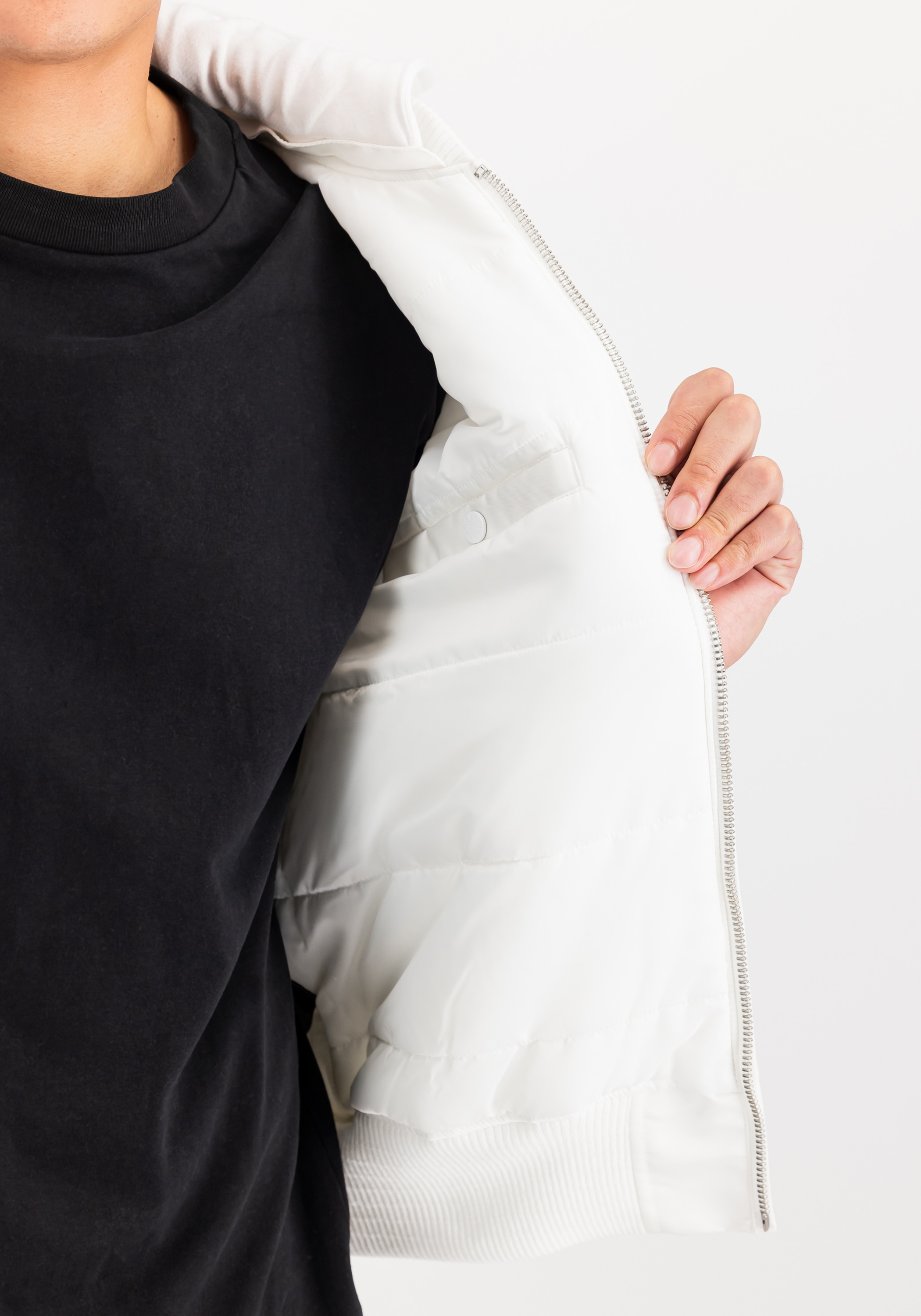 Alpha Industries Bomberjacke »Alpha Industries Men - Bomber Jackets MA-1 Zip Hood Backprint«