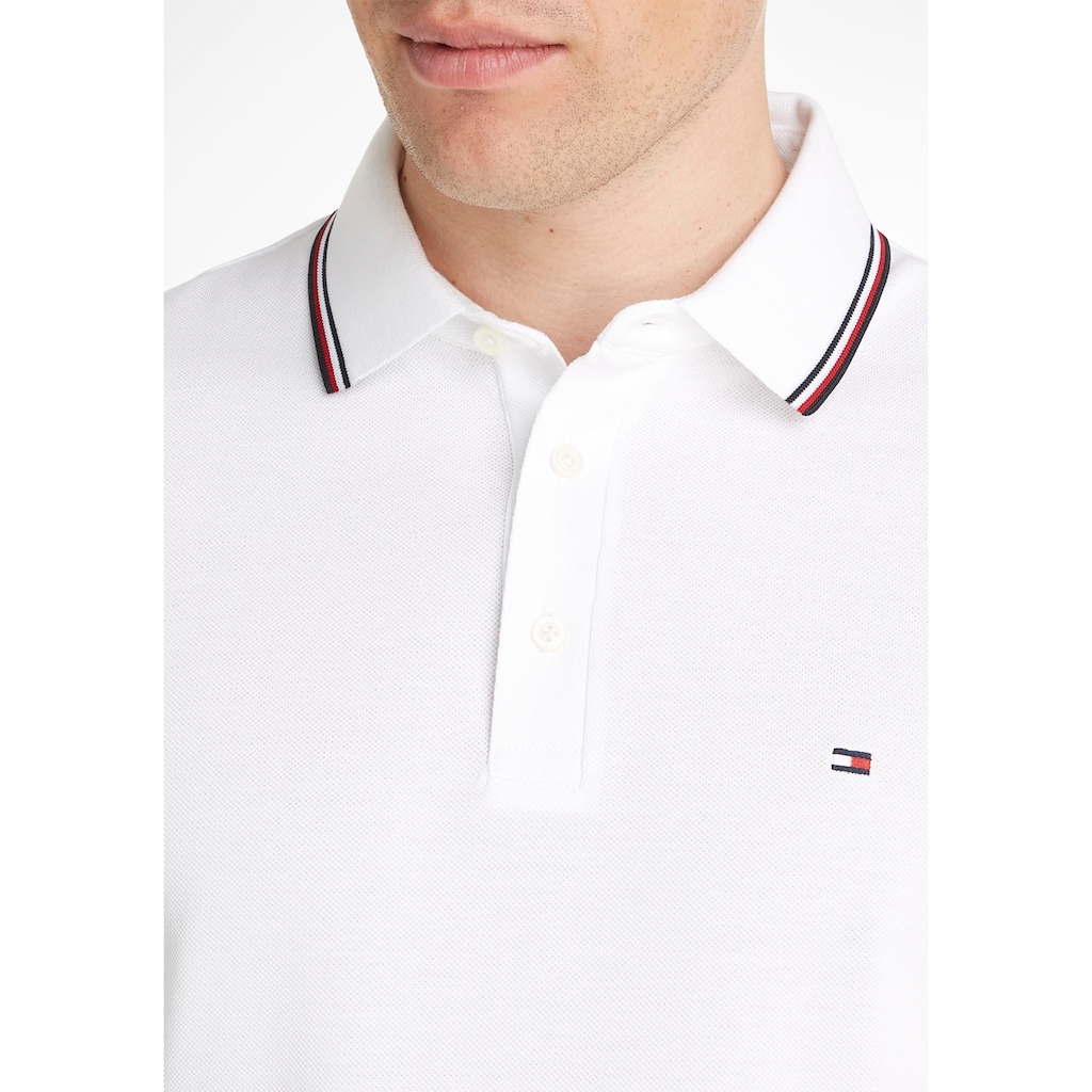 Tommy Hilfiger Poloshirt »1985 RWB TIPPED SLIM LS POLO«