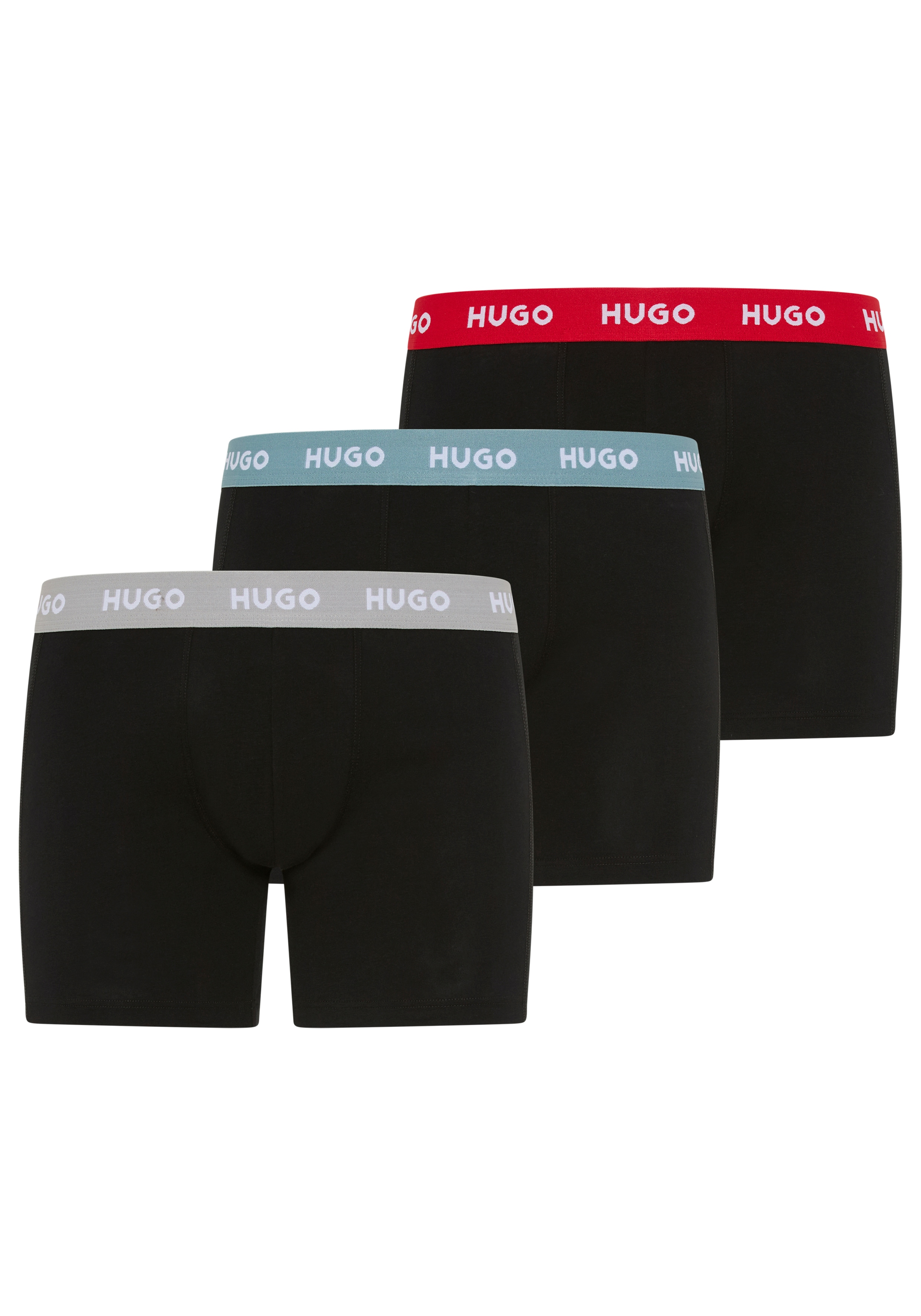 HUGO Underwear "BOXERBR TRIPLE" Packung, 3er, 3 Stk. mit elastischem Bund