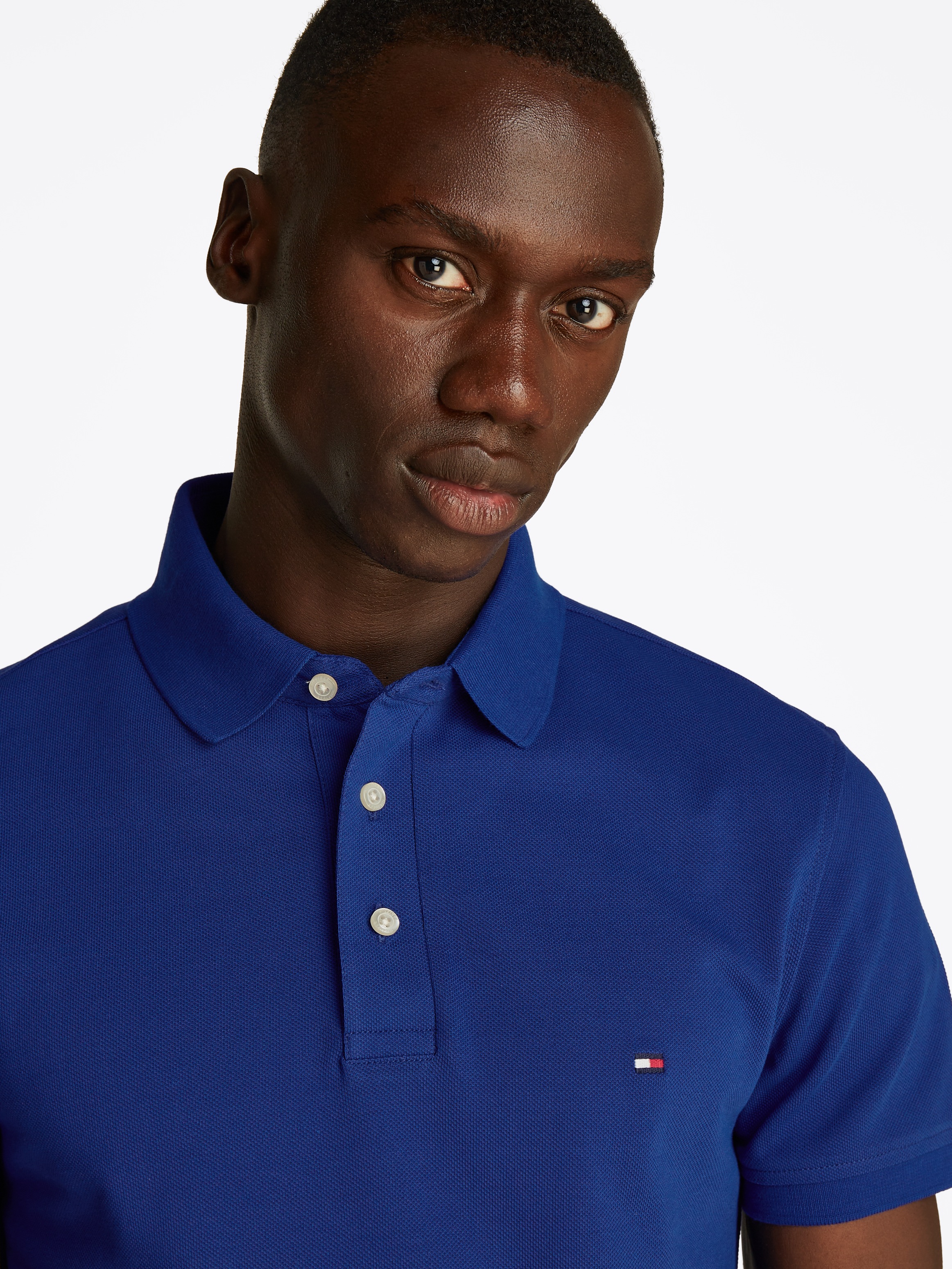 Tommy Hilfiger Poloshirt "1985 SLIM POLO mit Stickerei und Piqué-Qualität", günstig online kaufen