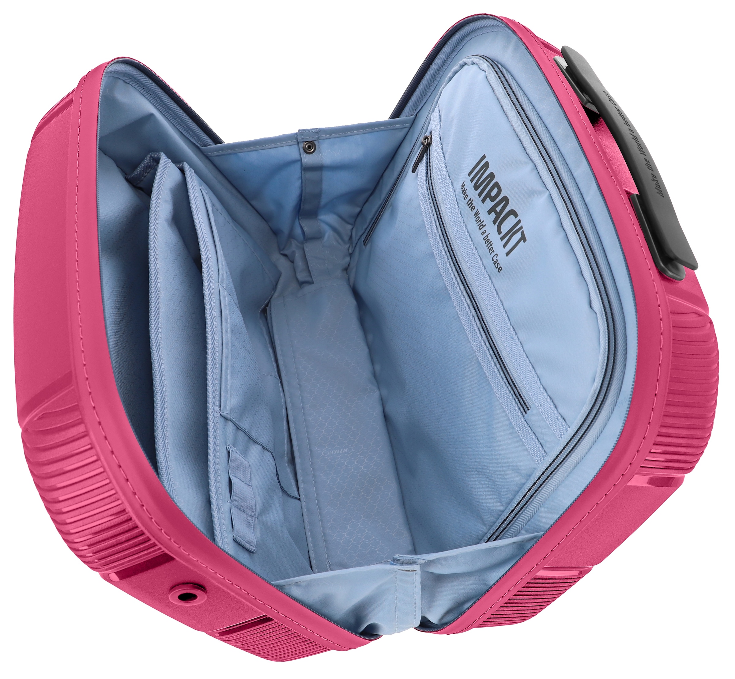 IMPACKT Beautycase »IP1«, Kulturbeutel Hartschale Trolley-Aufsteck-System Tragegurt Laptopfach