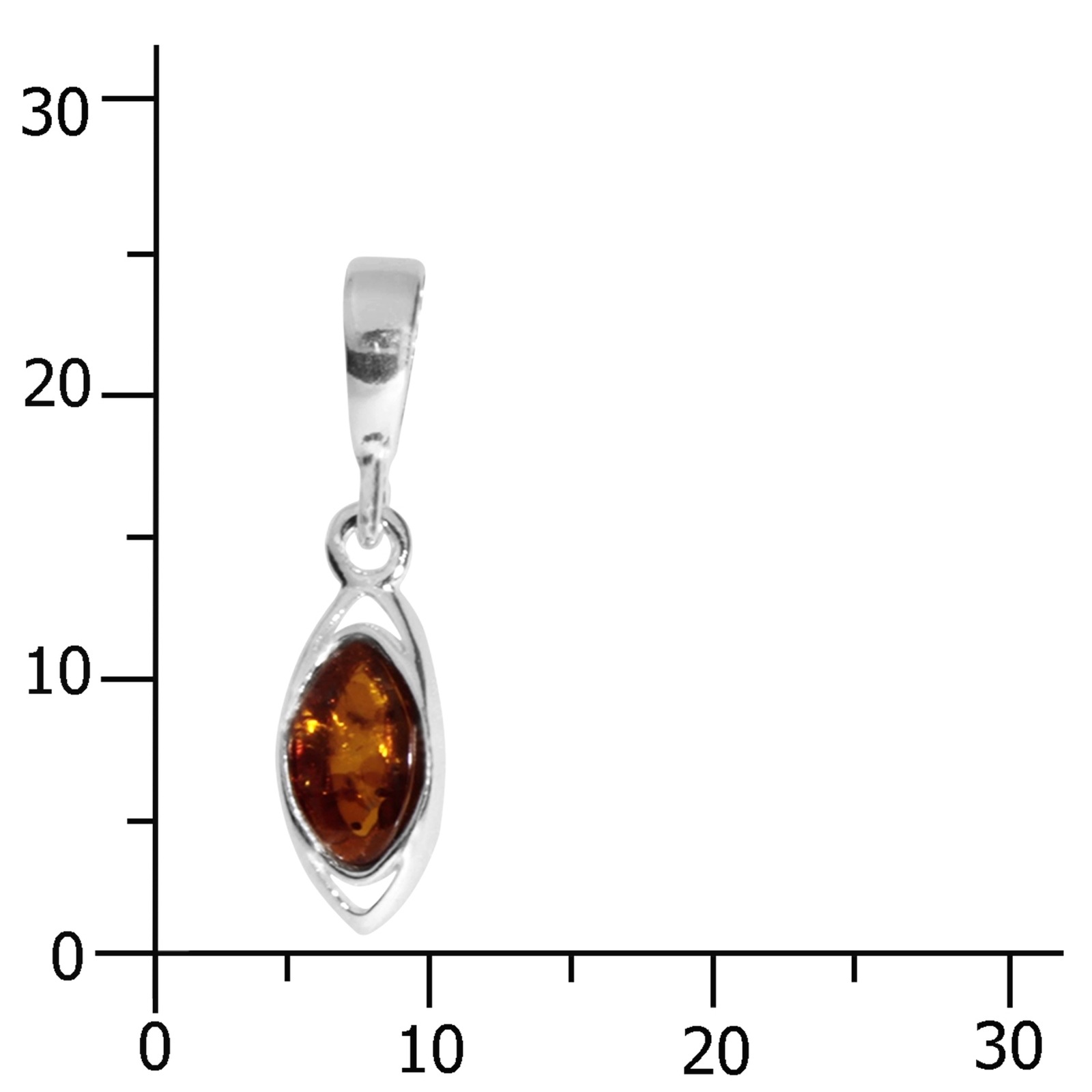 OSTSEE-SCHMUCK Kettenanhänger »- Telia - Silber 925/000 - Bernstein«