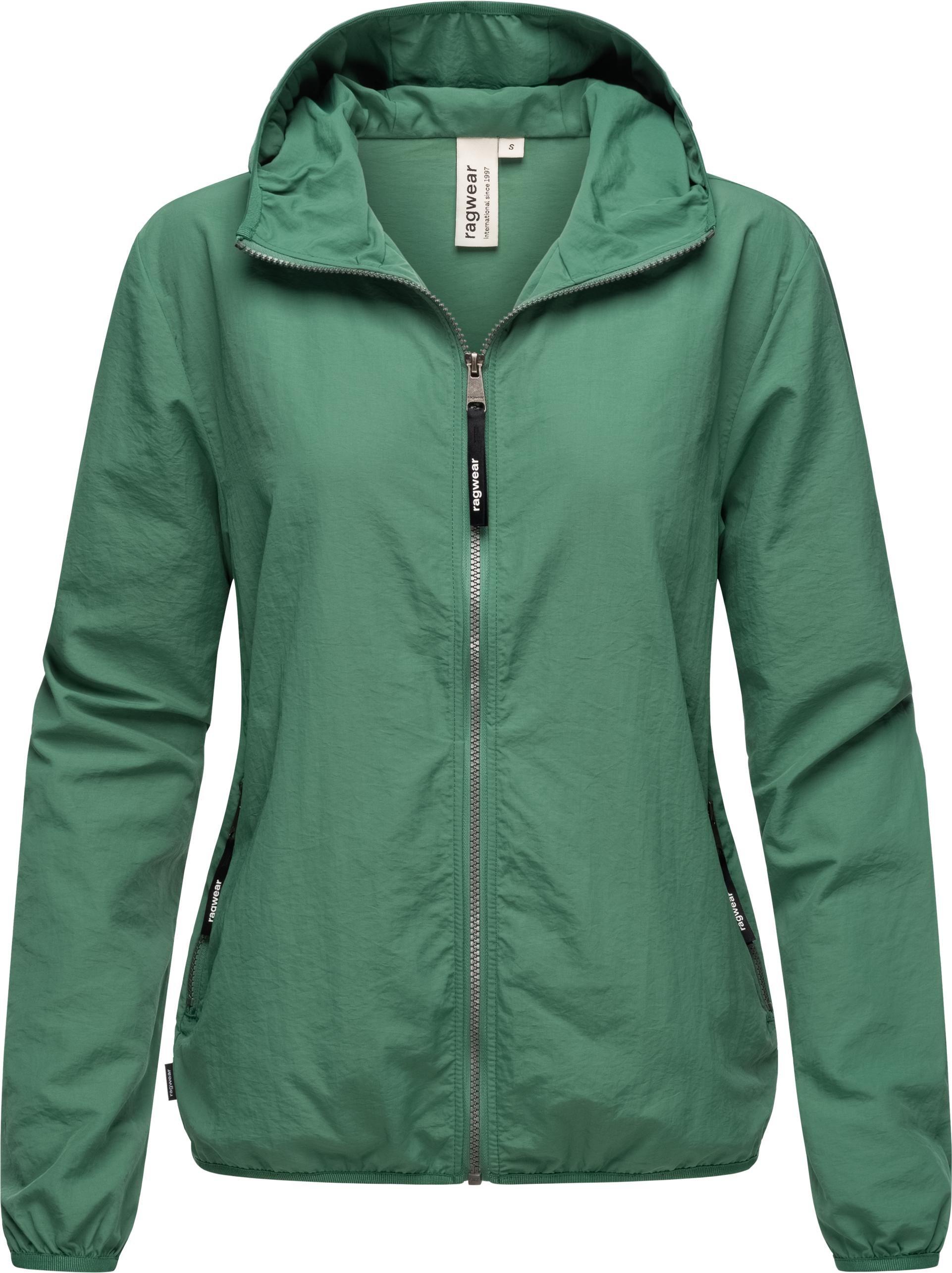 RAGWEAR Damen Outdoorjacke "Vinzie B", grün, Gr. XL, 100% Nylon, Jacken, Leichte Übergangsjacke mit Kapuze