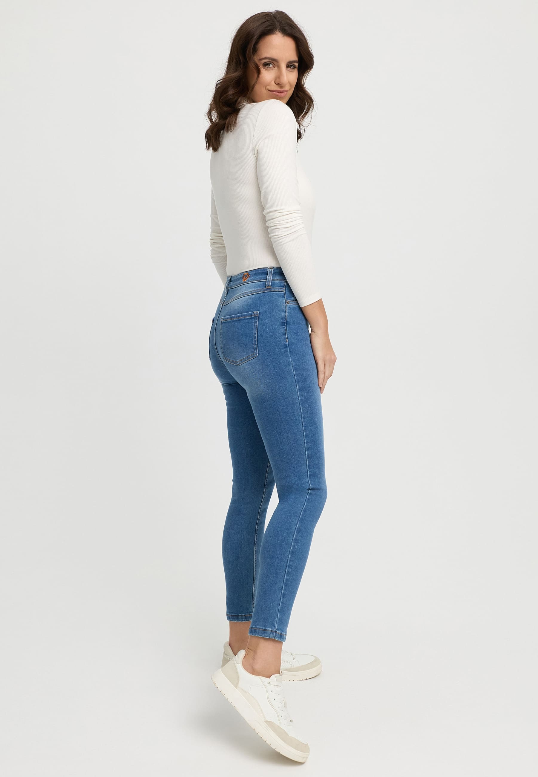wonderjeans High-waist-Jeans "Skinny" in körperbetonter Passform günstig online kaufen