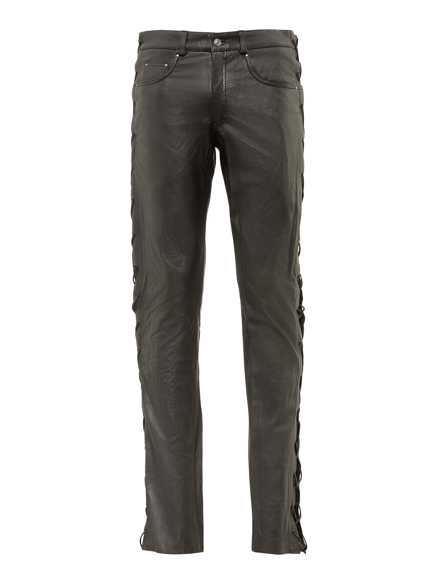 RICANO Lederhose "Lederhose Cow Waxy (geschnürt)" Handgefertigt aus echtem Leder