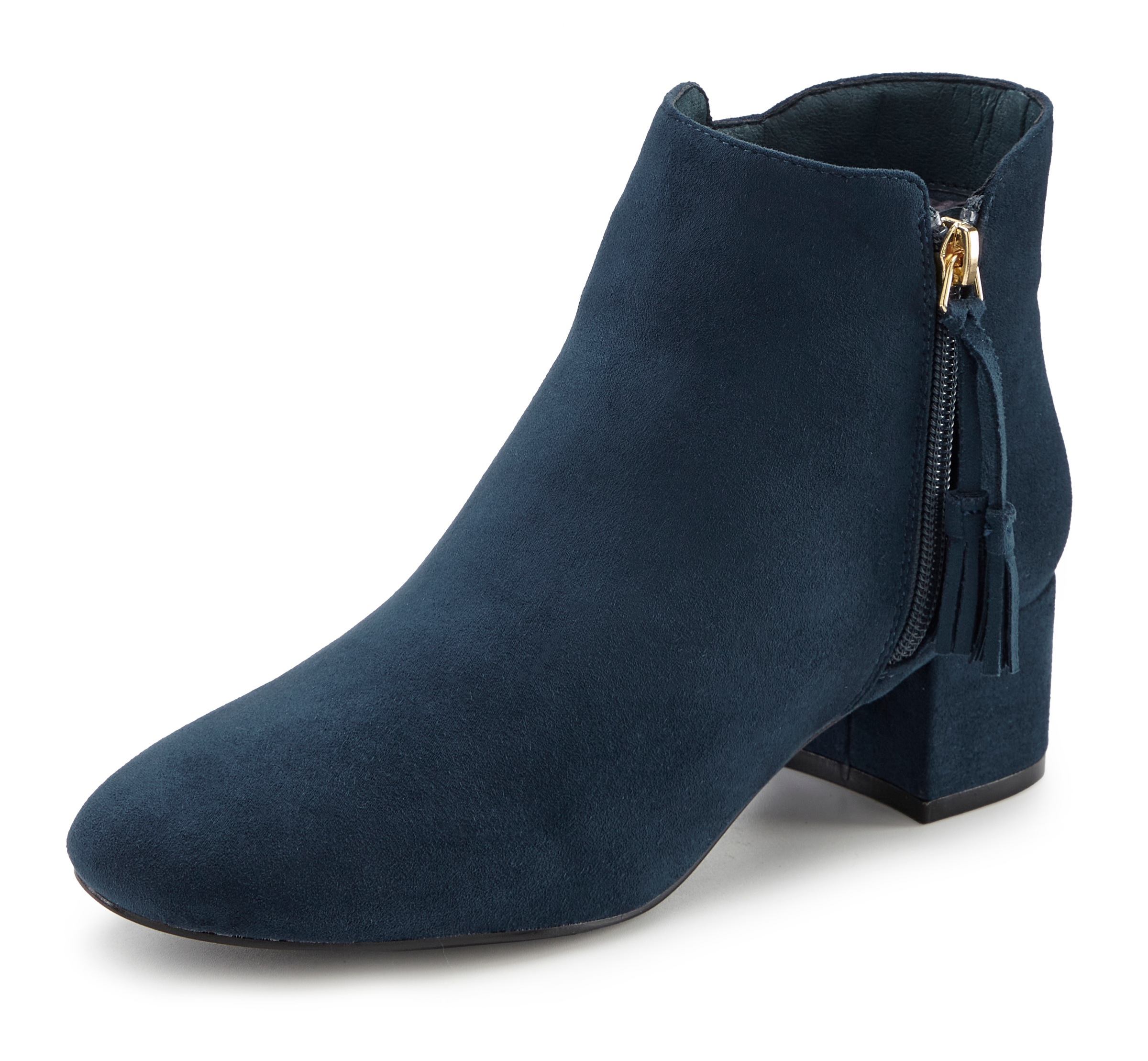 LASCANA Stiefelette, Stiefel, Boots mit bequemem Blockabsatz VEGAN günstig online kaufen
