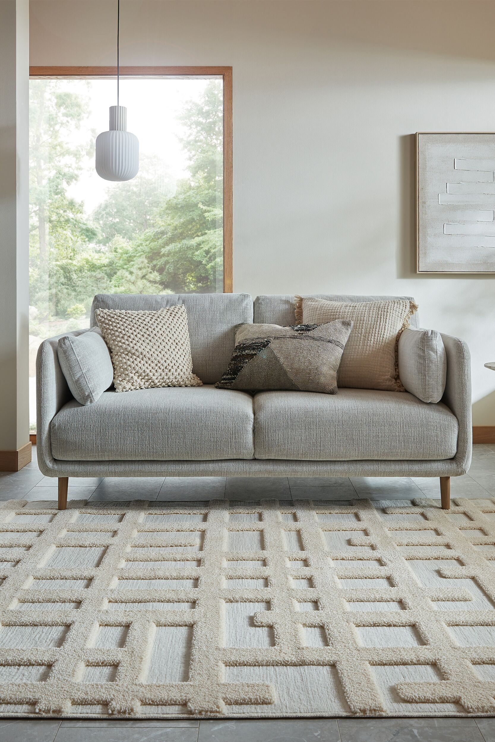 FLAIR RUGS Designteppich "ELEVADO" rechteckig 20 mm Höhe Hoch-Tief-Effekt