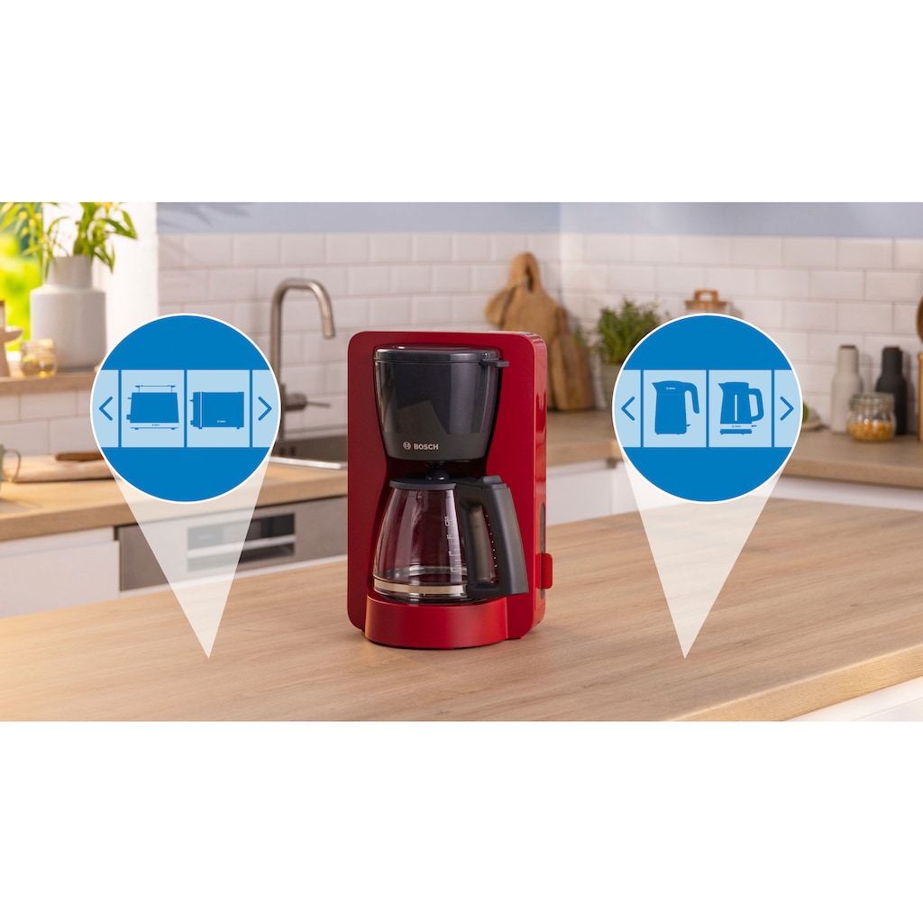 BOSCH Filterkaffeemaschine »MyMoment TKA3M134«, 1,25 l Kaffeekanne, Papierfilter, 1x4