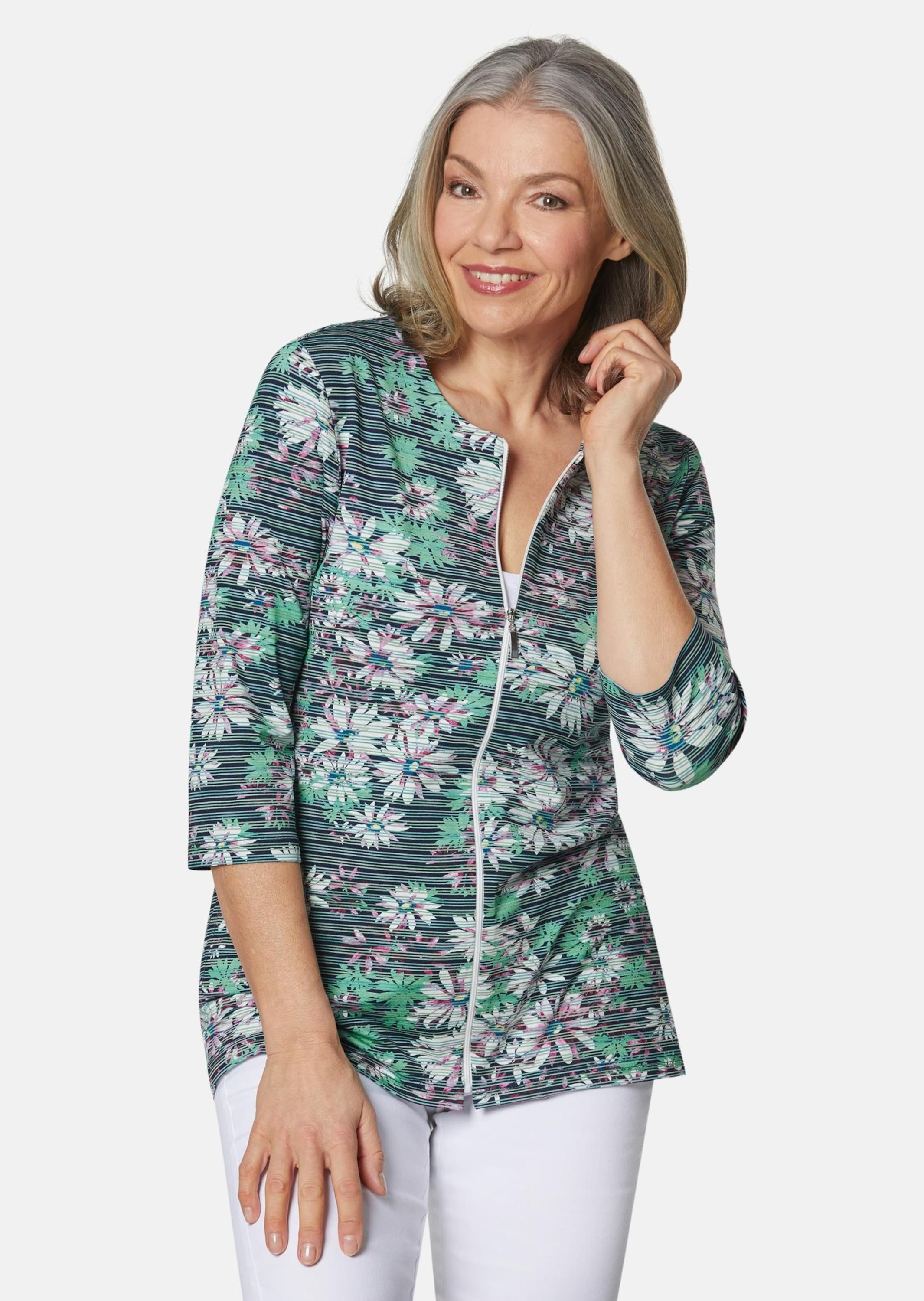 GOLDNER Sommerjacke »Shirtjacke Figurumspielende Shirtjacke«