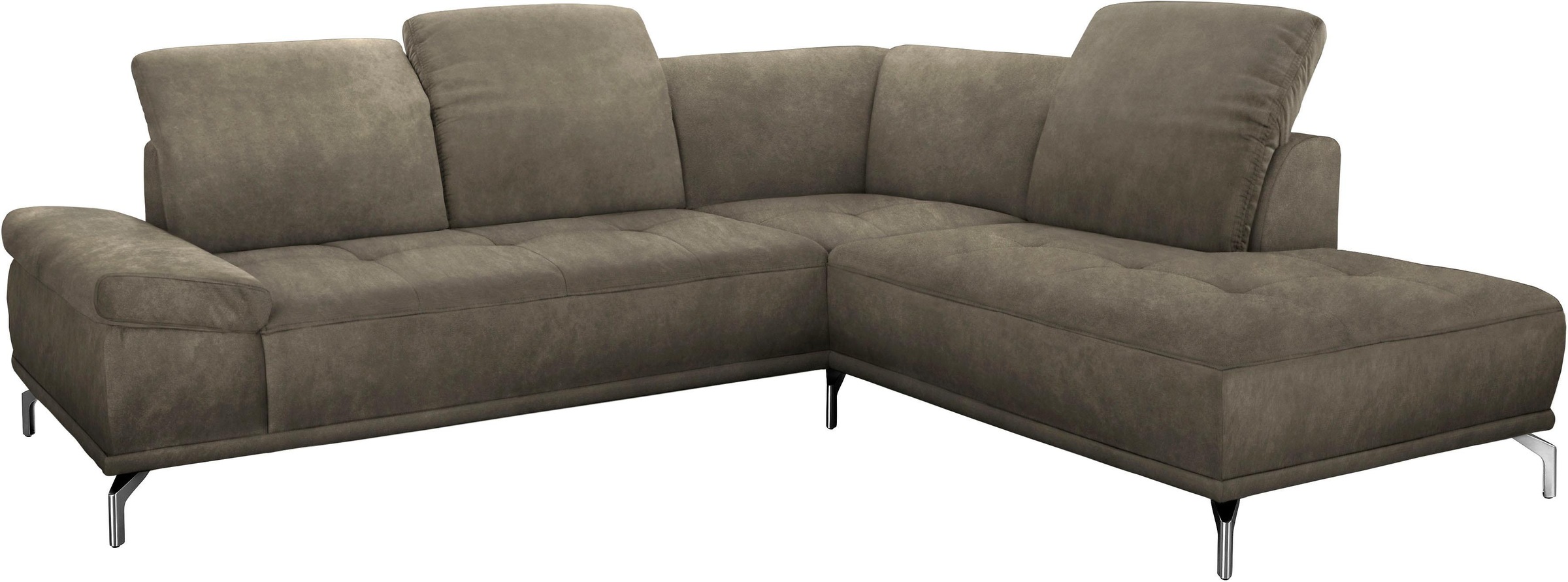 Home affaire Ecksofa "Caluna" Inkl.Sitztiefenverstellung, wahlweise mit Kop günstig online kaufen