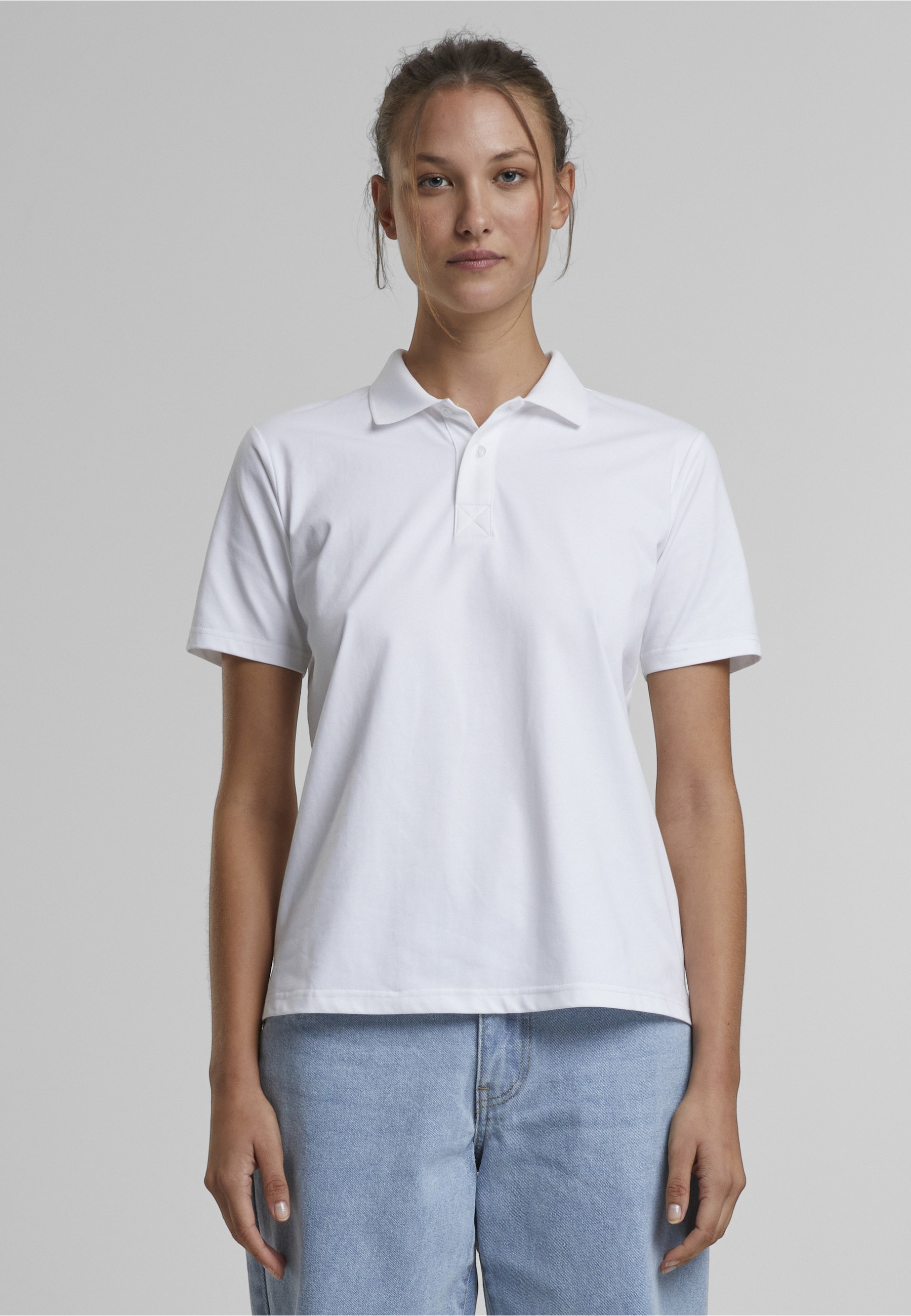 URBAN CLASSICS Poloshirt »Urban Classics Ladies Sorona Polo Tee« 1 Stk.