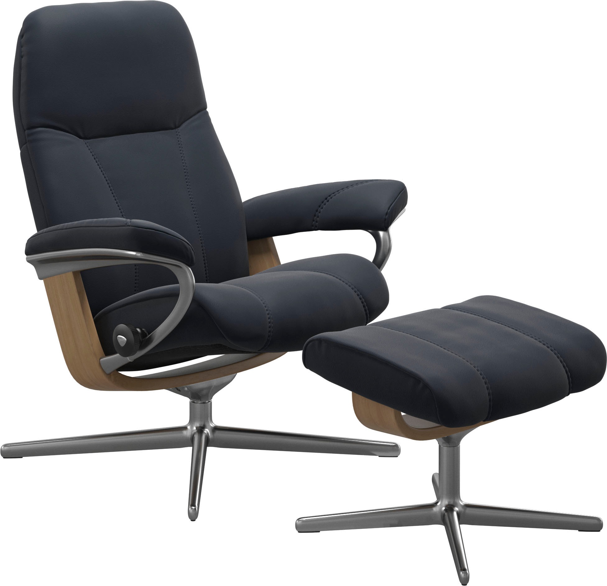 Stressless "Consul" mit Cross Base, Größe S, M & L, Holzakzent Eiche, in 2 günstig online kaufen