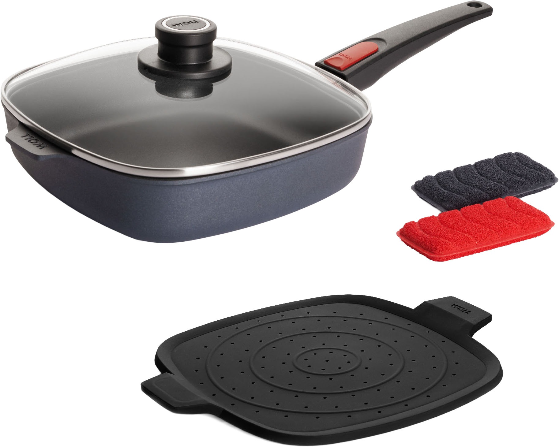 WOLL MADE IN GERMANY Pfannen-Set "Diamond Lite mit Deckel" Aluminiumguss Se günstig online kaufen