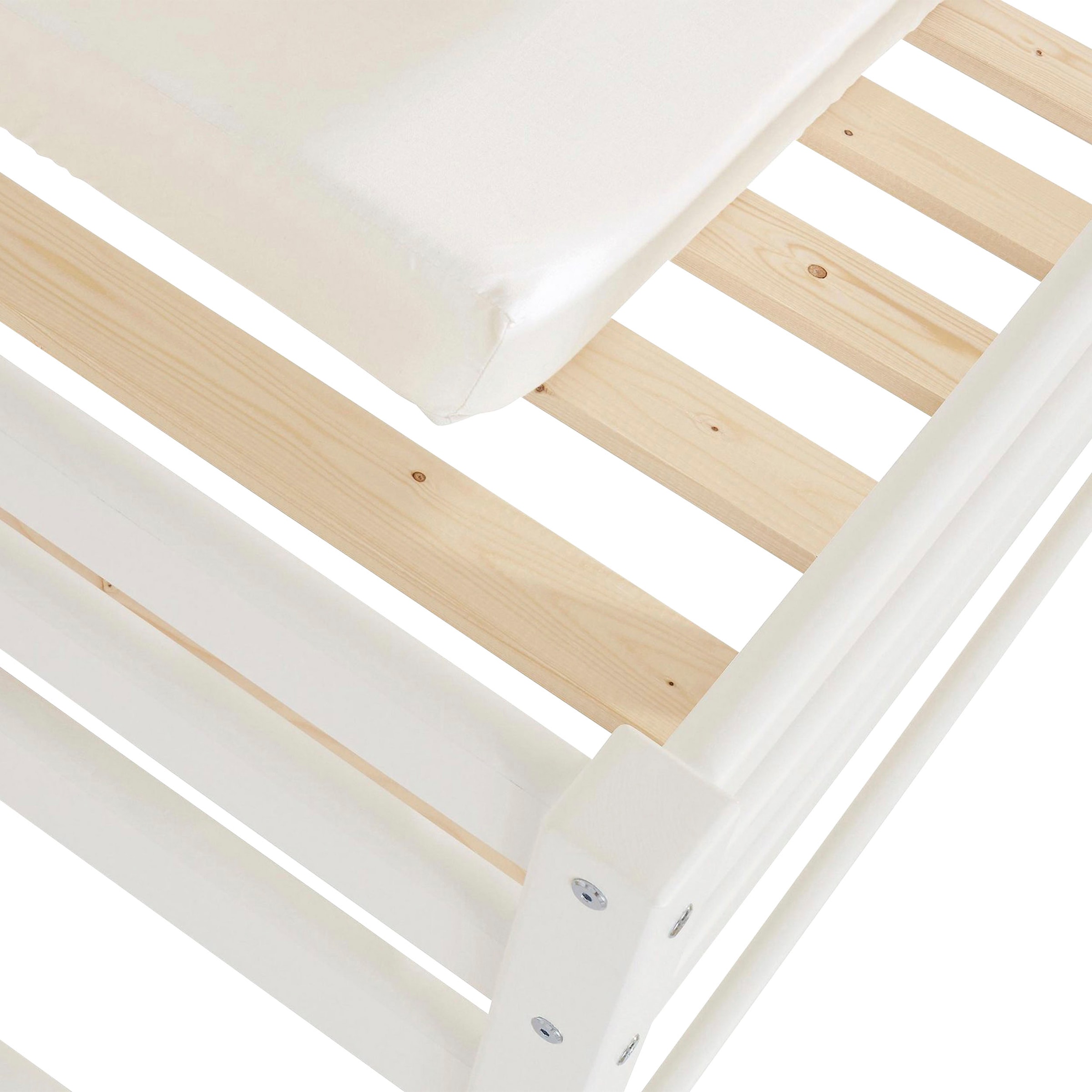 Hoppekids Einzelbett »ECO Comfort Kinderbett, Kiefer Massivholz, Jugendbett inkl. Rollrost« 70x160 cm, wahlweise in verschieden Farben/ Matratze/ Absturzsicherung