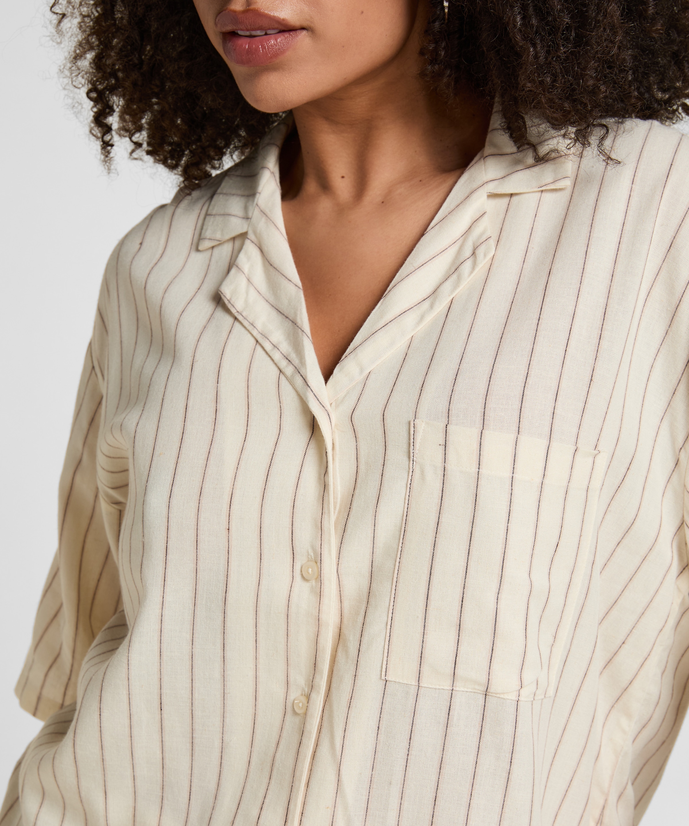Hunkemöller Pyjama »Jacke Leinen«