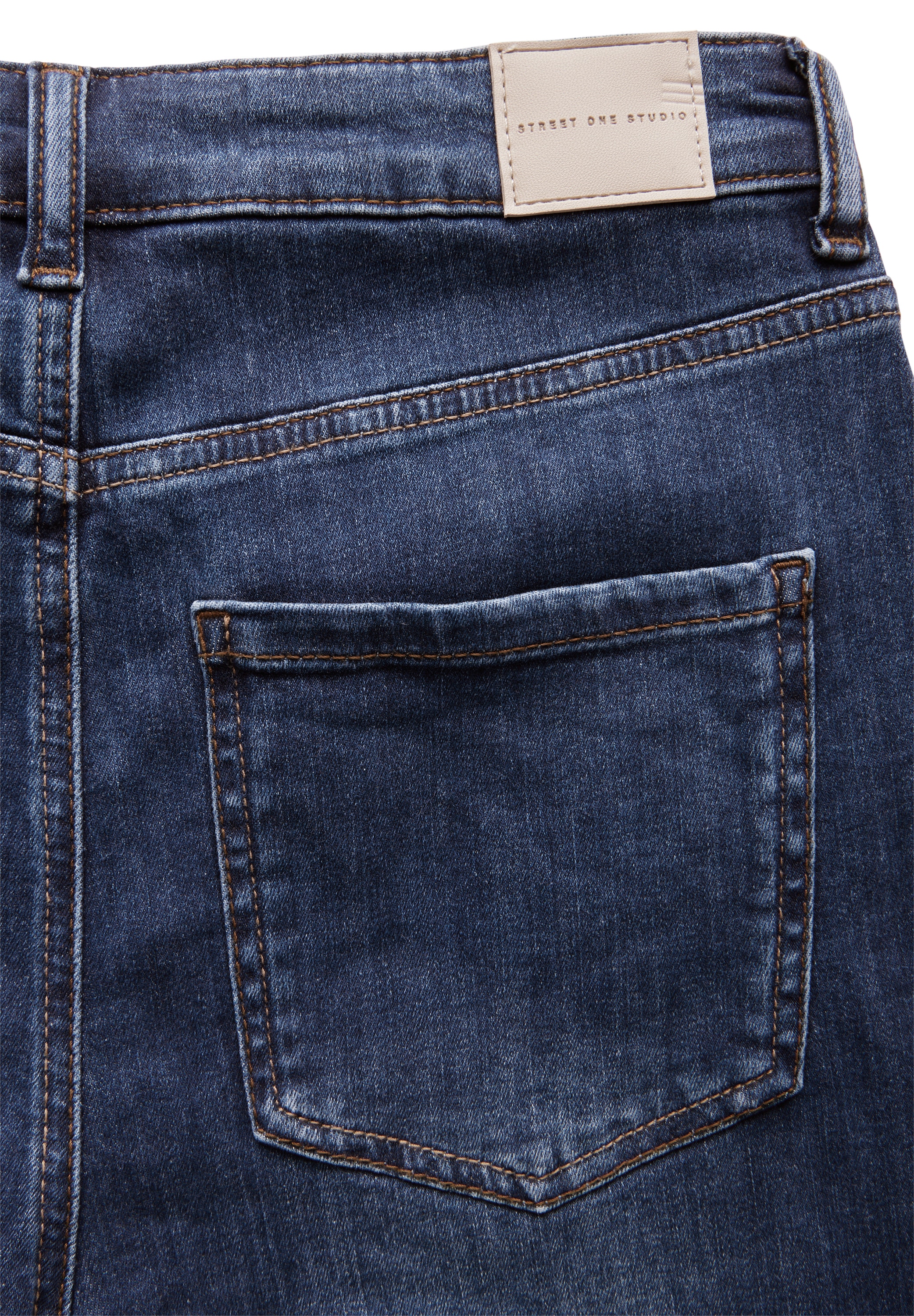 STREET ONE STUDIO Weite Jeans, aus Baumwolle mit Stretchanteil