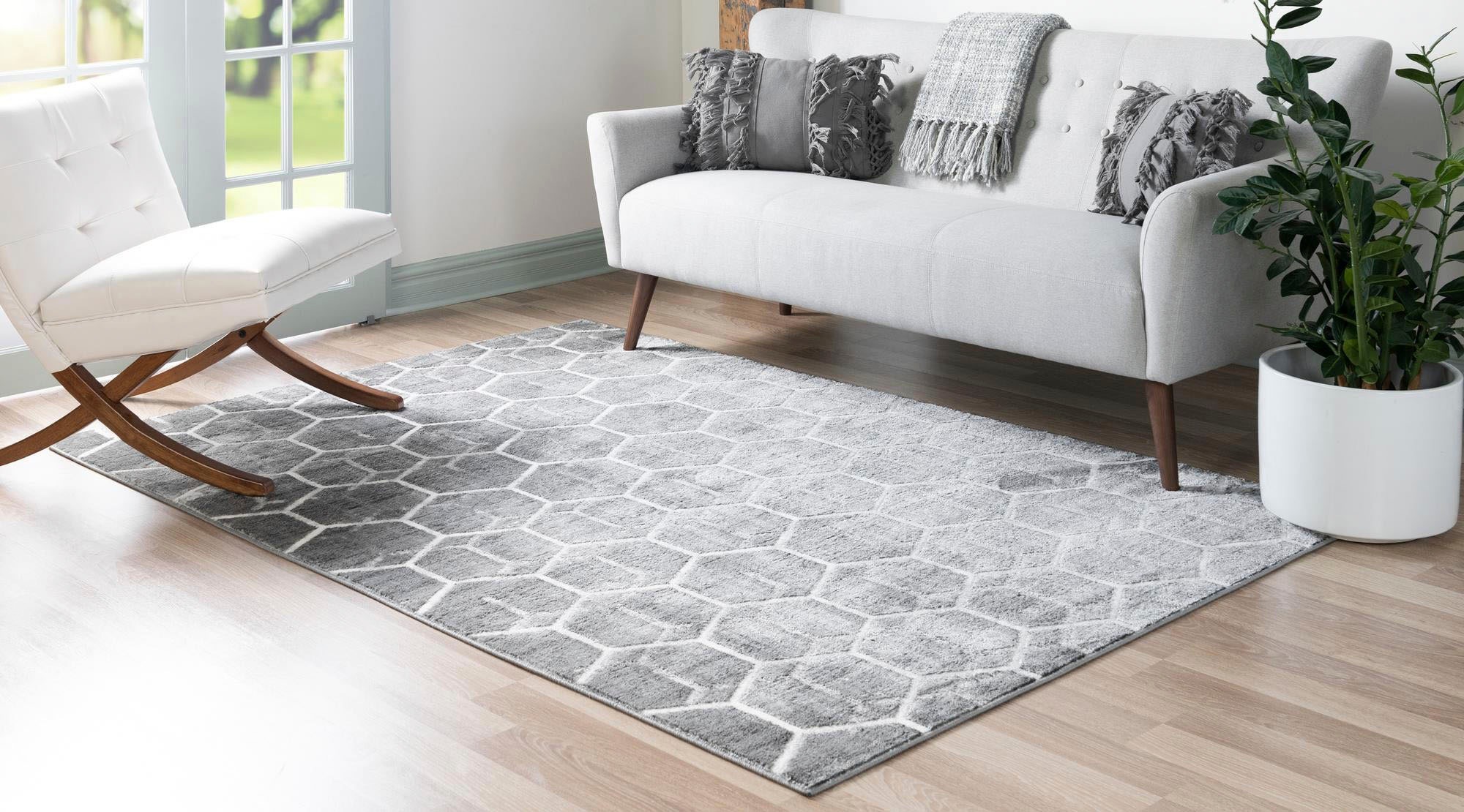 Myflair Möbel & Accessoires Teppich »Titan Trellis Lagerräumung«, rechteckig, 13 mm Höhe, Kurzflor, gewebt, modernes geometrisches Design
