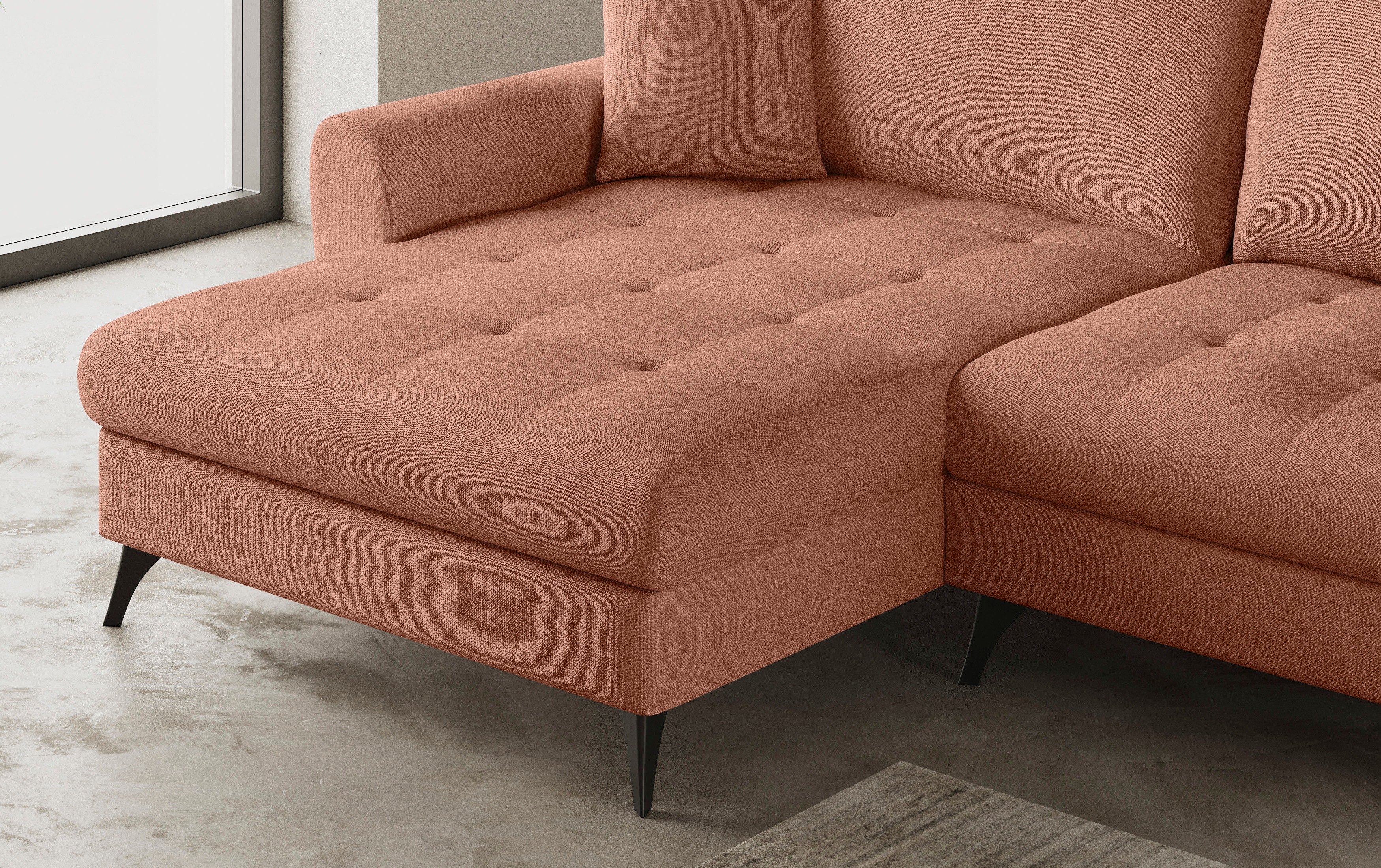 Thumbnail - Mr. Couch Ecksofa "Blackburn II L-Form", Wahlweise mit Kaltschaumpolsterung bis 140 kg belastbar