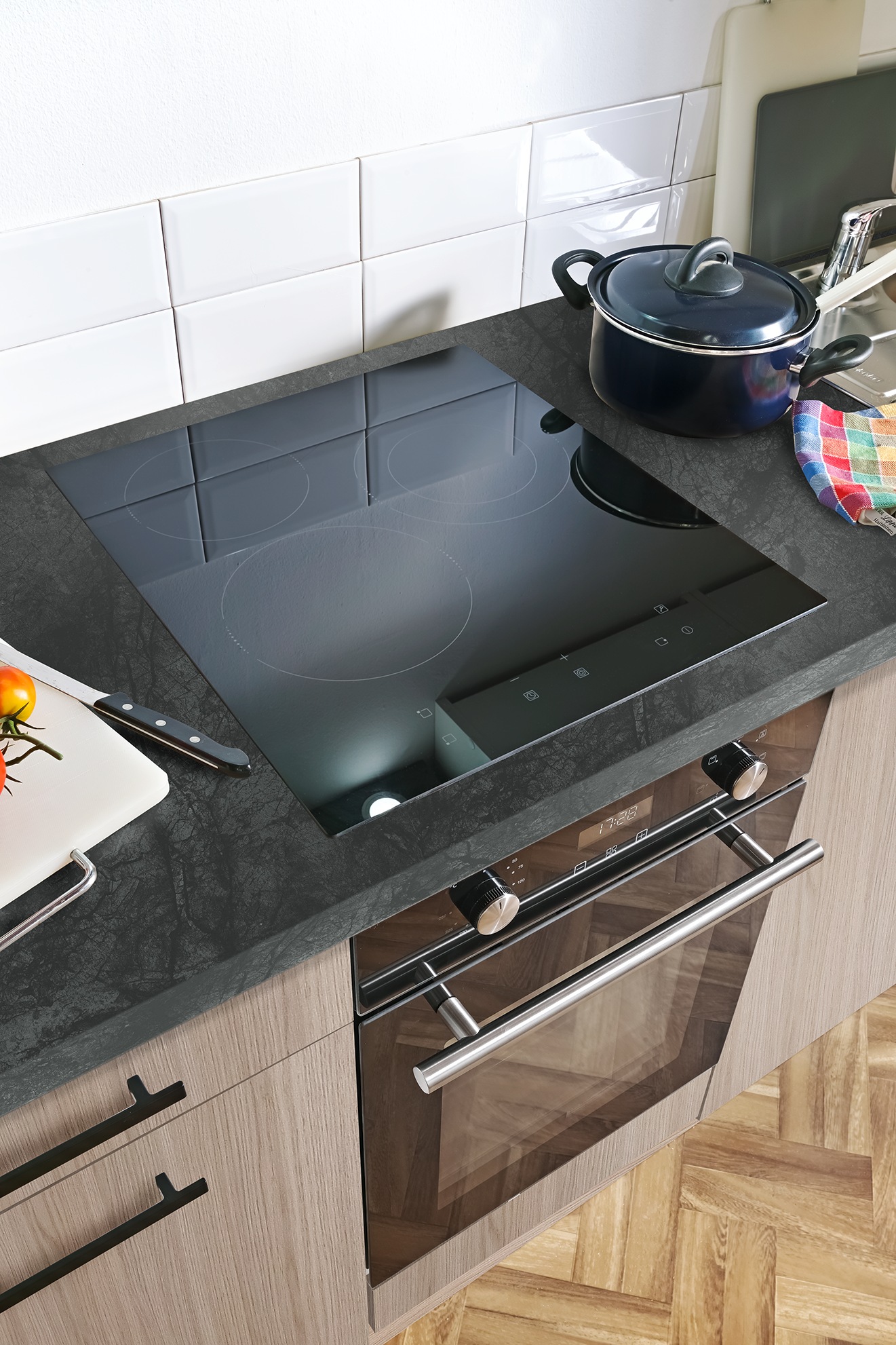 wiho Küchen Küchenzeile »Fortyfive, Breite 180 cm,« Soft-Close-Funktion in Schubkästen & Auszügen, höhenverstellbare Füße