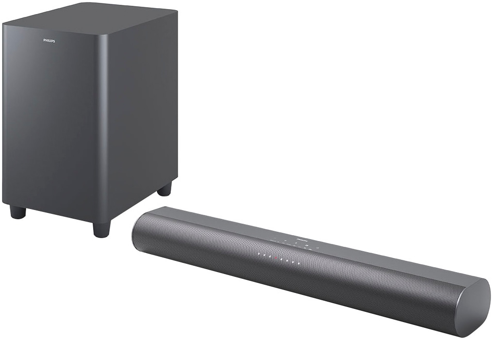 PHILIPS Soundbar "TAB6100", B:60cm H:6,5cm T:10,5cm, grau, Lautsprecher