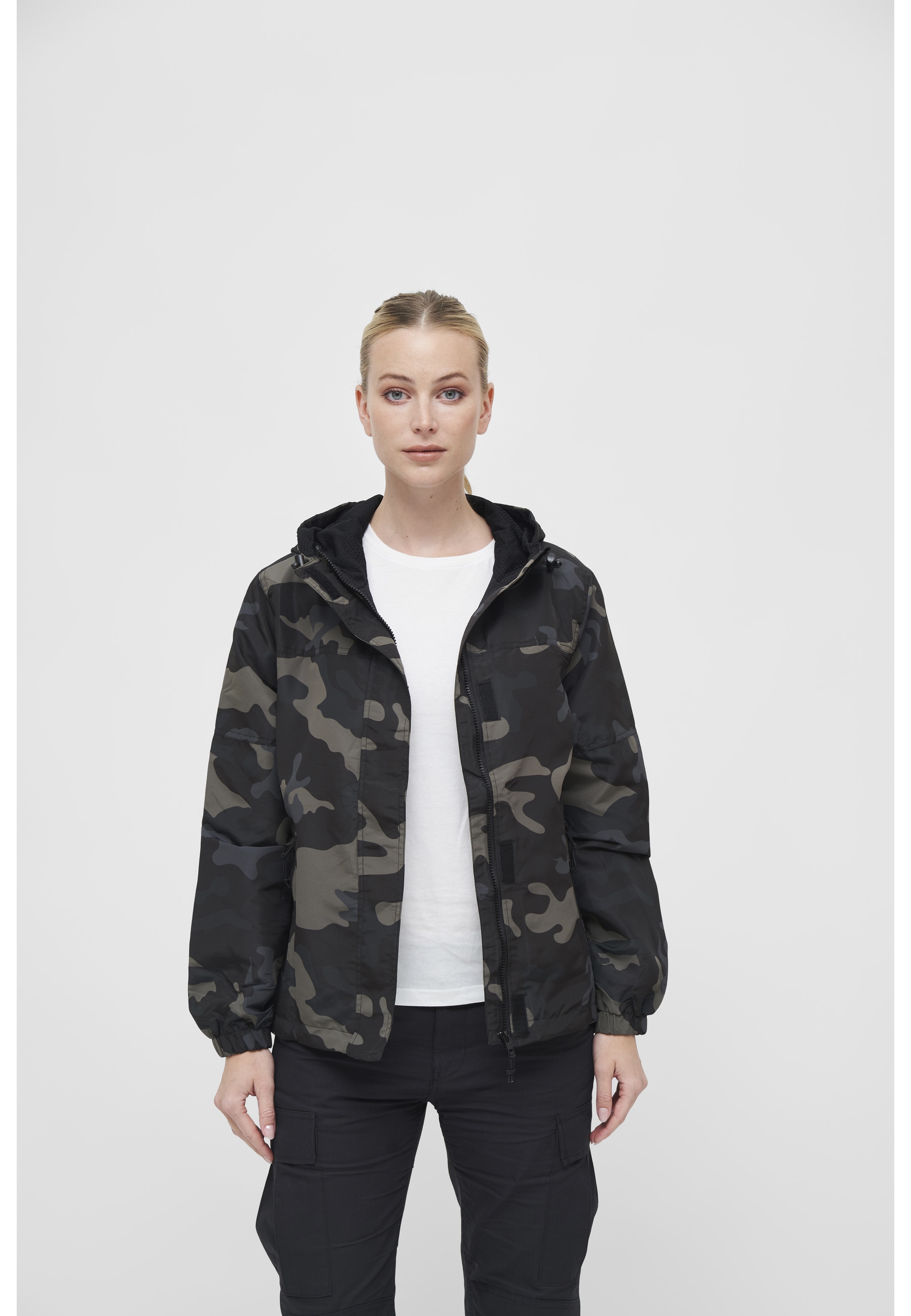 Brandit Allwetterjacke »Brandit Damen Ladies Summer Windbreaker Frontzip« 1 Stk. tlg. mit Kapuze