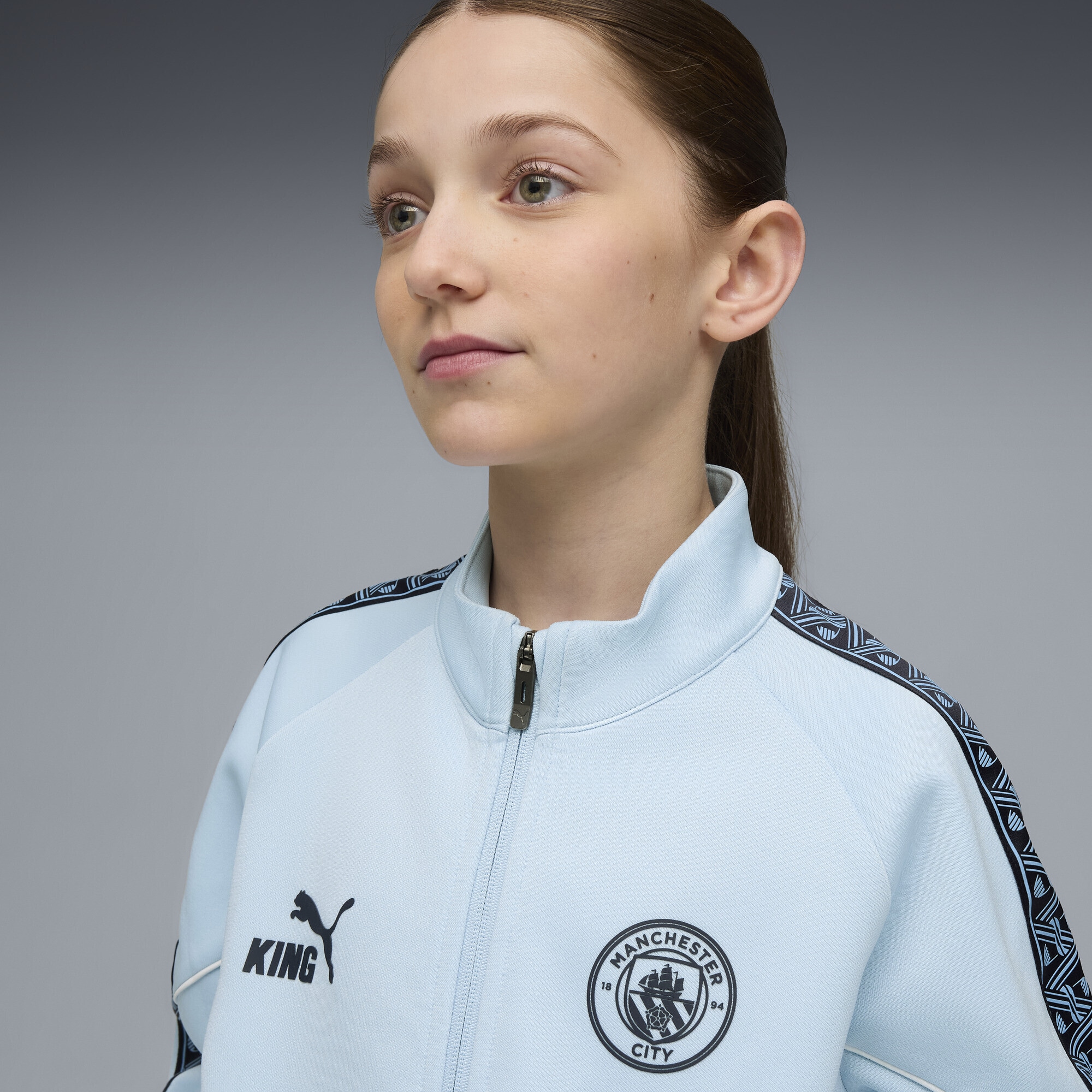 PUMA Sweatjacke »Manchester City KING Anthem Jacke Jugendliche«