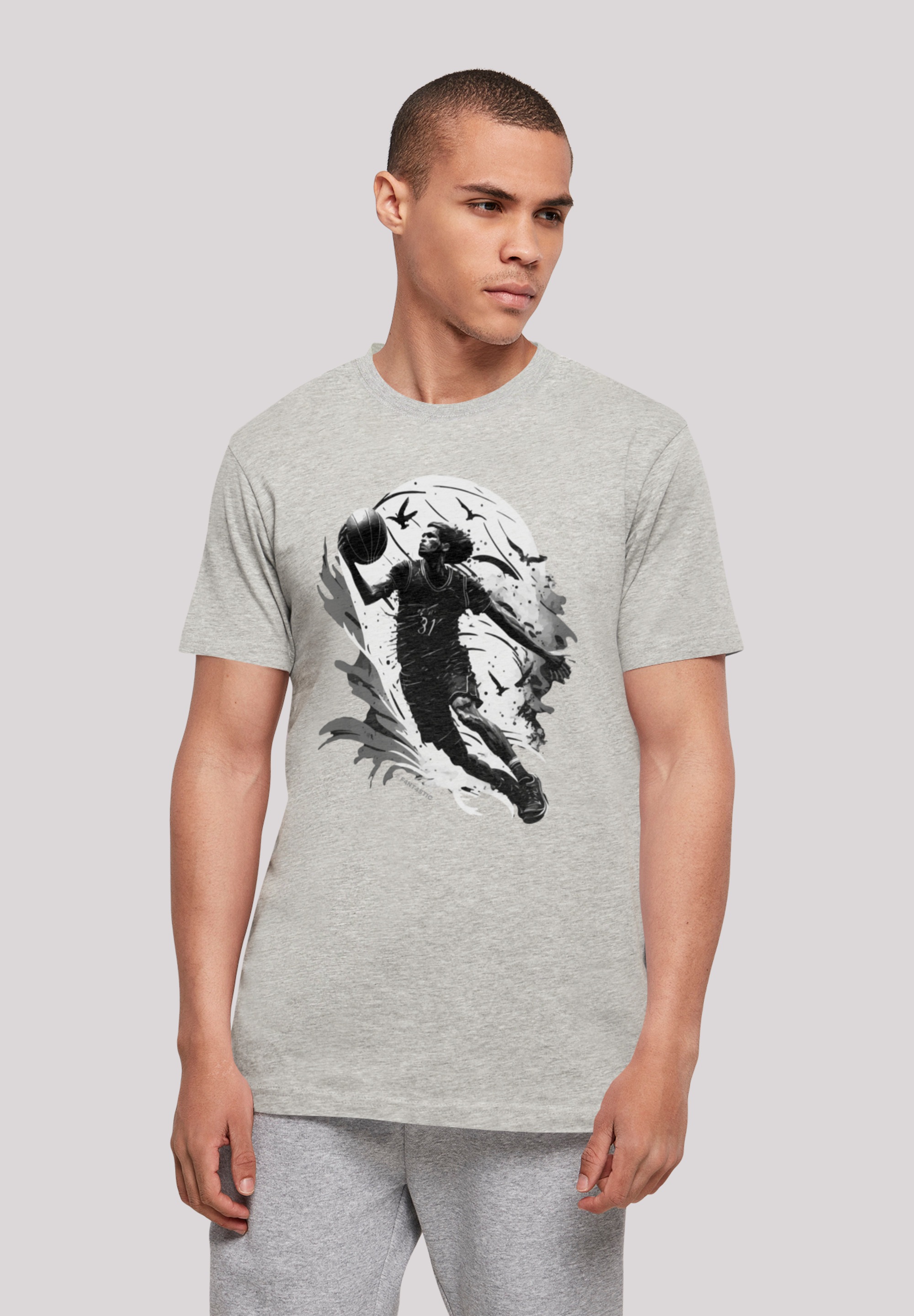 F4NT4STIC T-Shirt "Basketball Spieler" Print günstig online kaufen
