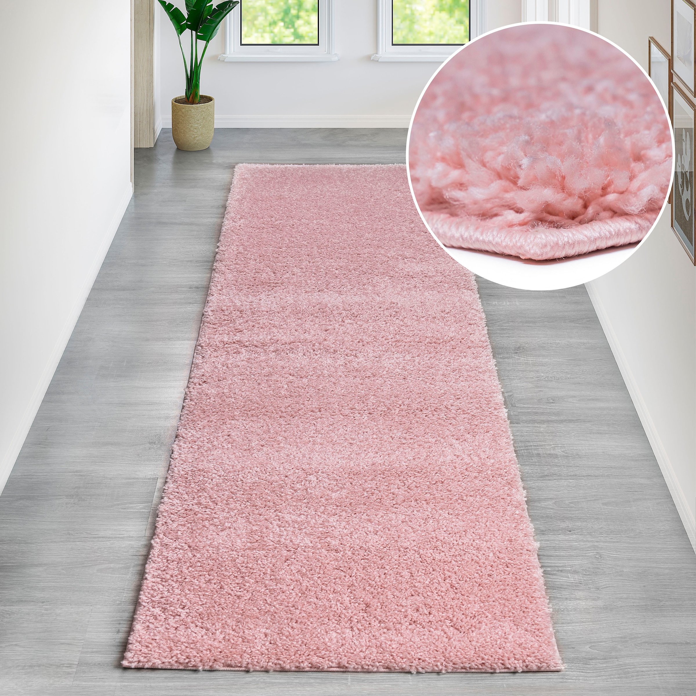 Bruno Banani Hochflor-Teppich "Shaggy Soft" rechteckig 30 mm Höhe gewebt, Uni Farben, besonders weich und kuschelig, Kundenliebling