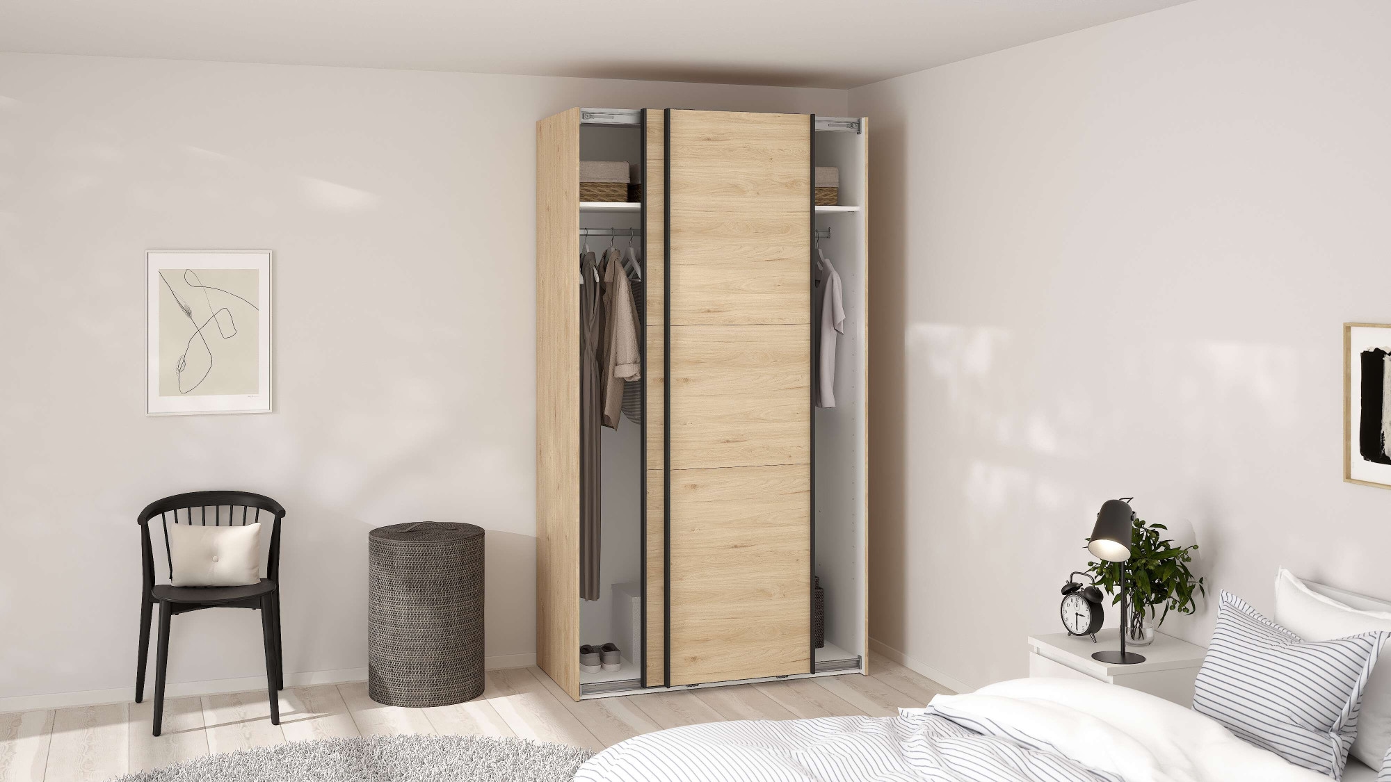 Home affaire Schwebetürenschrank »Como, Kleiderschrank, Schlafzimmerschrank«