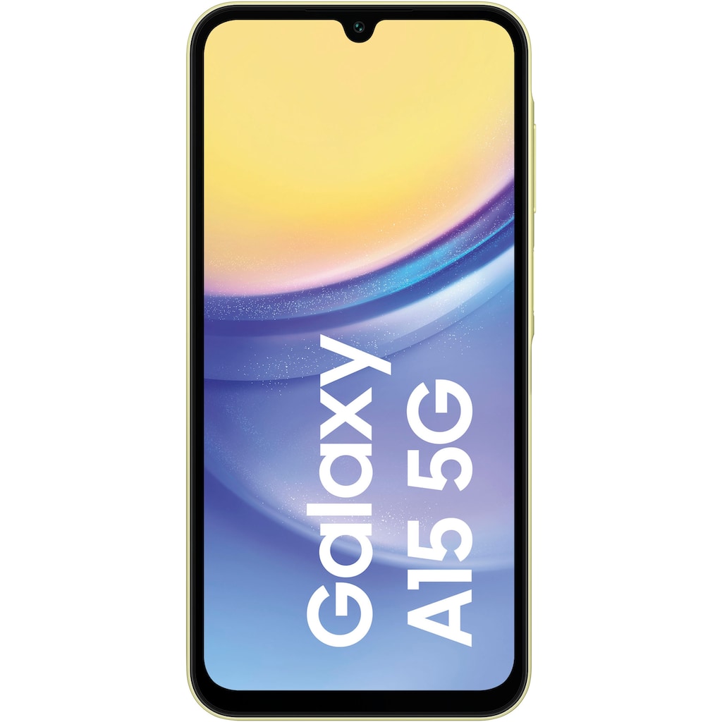Samsung Smartphone »Galaxy A15 5G 128GB«, Gelb, 16,39 cm/6,5 Zoll, 128 GB Speicherplatz, 50 MP Kamera