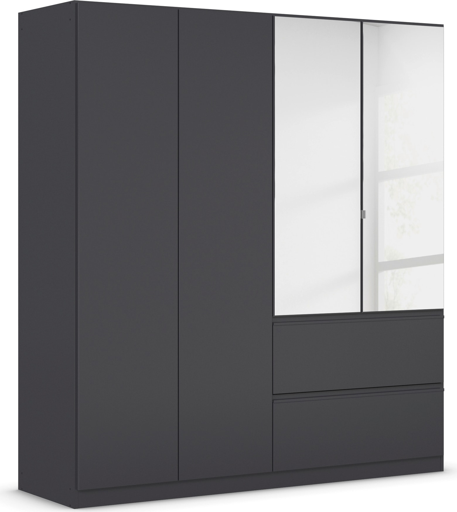 rauch Drehtürenschrank "Kleiderschrank Schrank Garderobe COSTA in den Breiten 91/136/181 cm" in 3 Ausstattungen BASIC/CLASSIC/PREMIUM, mit Spiegel, grifflose Front und Push-to-Open Funktion MADE IN GERMANY