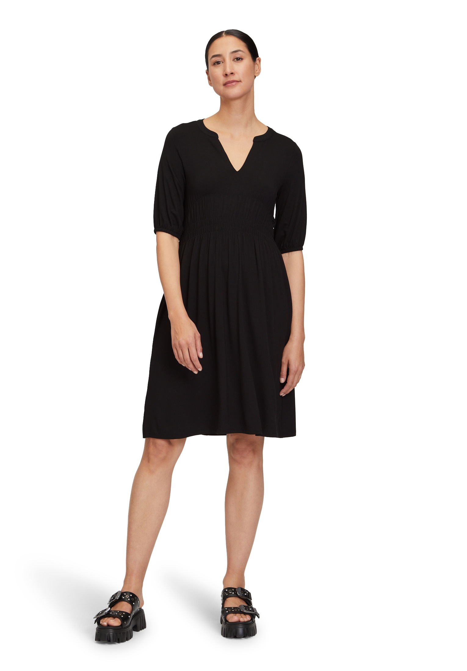 Cartoon Jerseykleid »Cartoon Jerseykleid mit Raffung«, Material