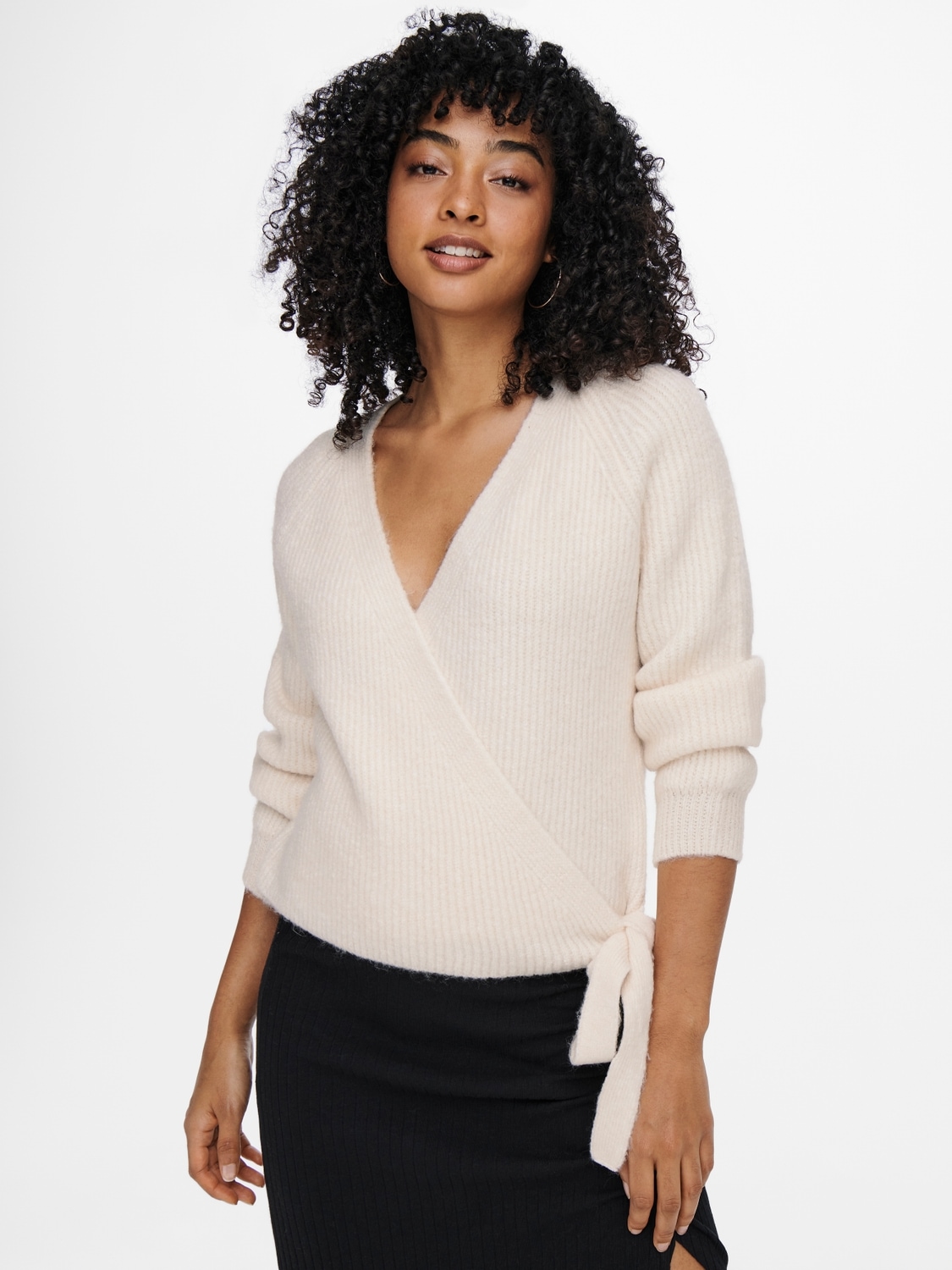 ONLY Wickelstrickjacke »ONLMIA L/S WRAP kar...