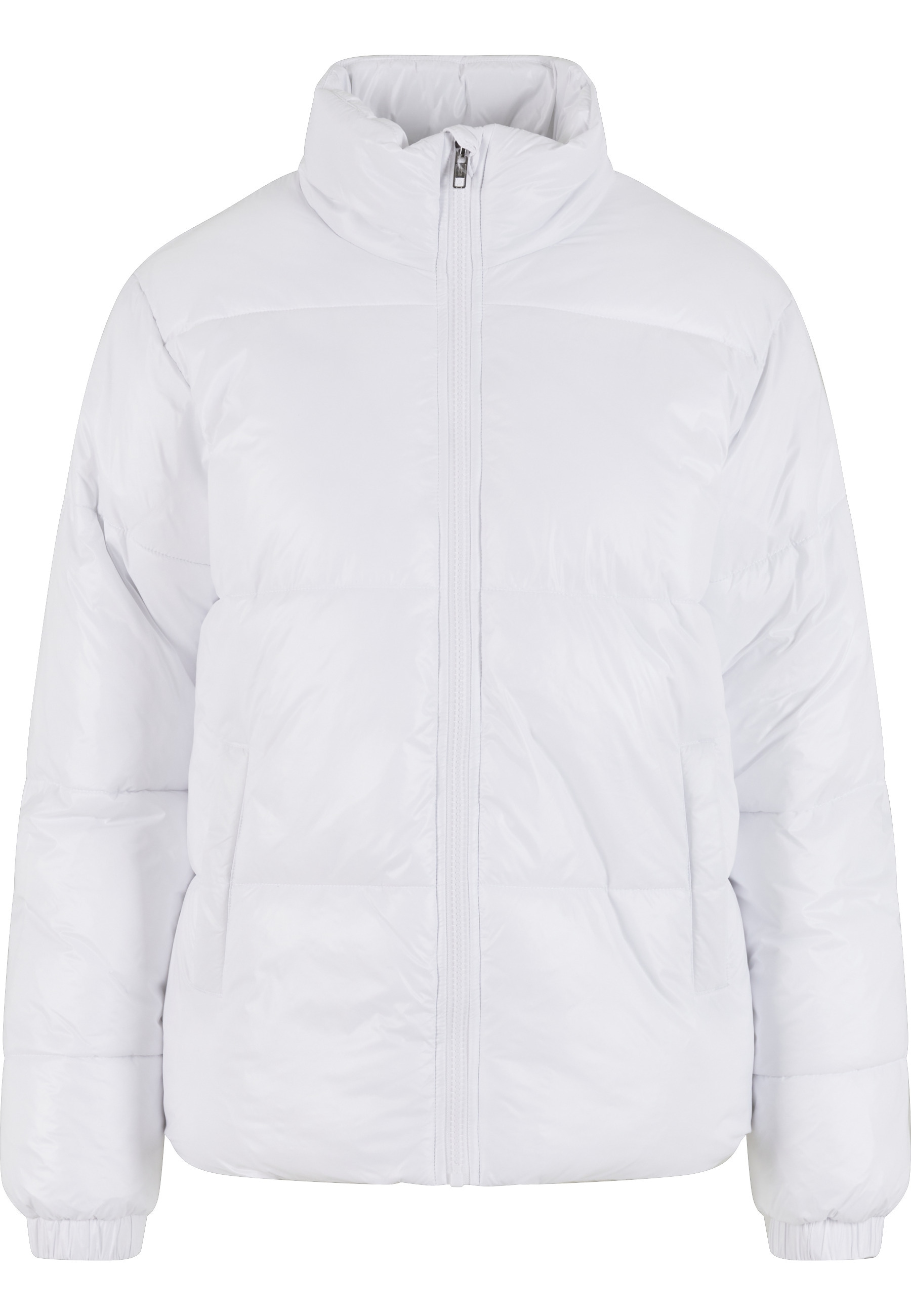 URBAN CLASSICS Winterjacke »Urban Classics Ladies Recycled Short Shiny Puffer Jacket« 1 Stk. tlg. ohne Kapuze